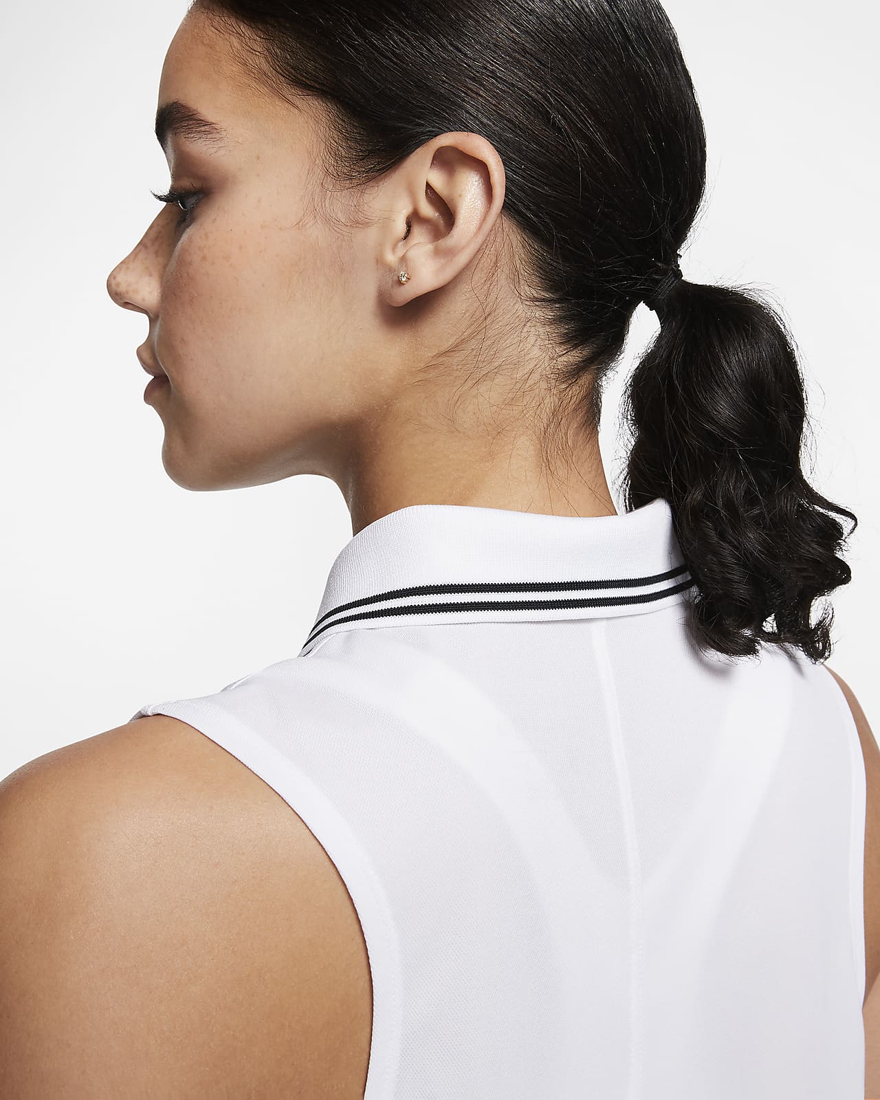nike women's dry sleeveless golf polo