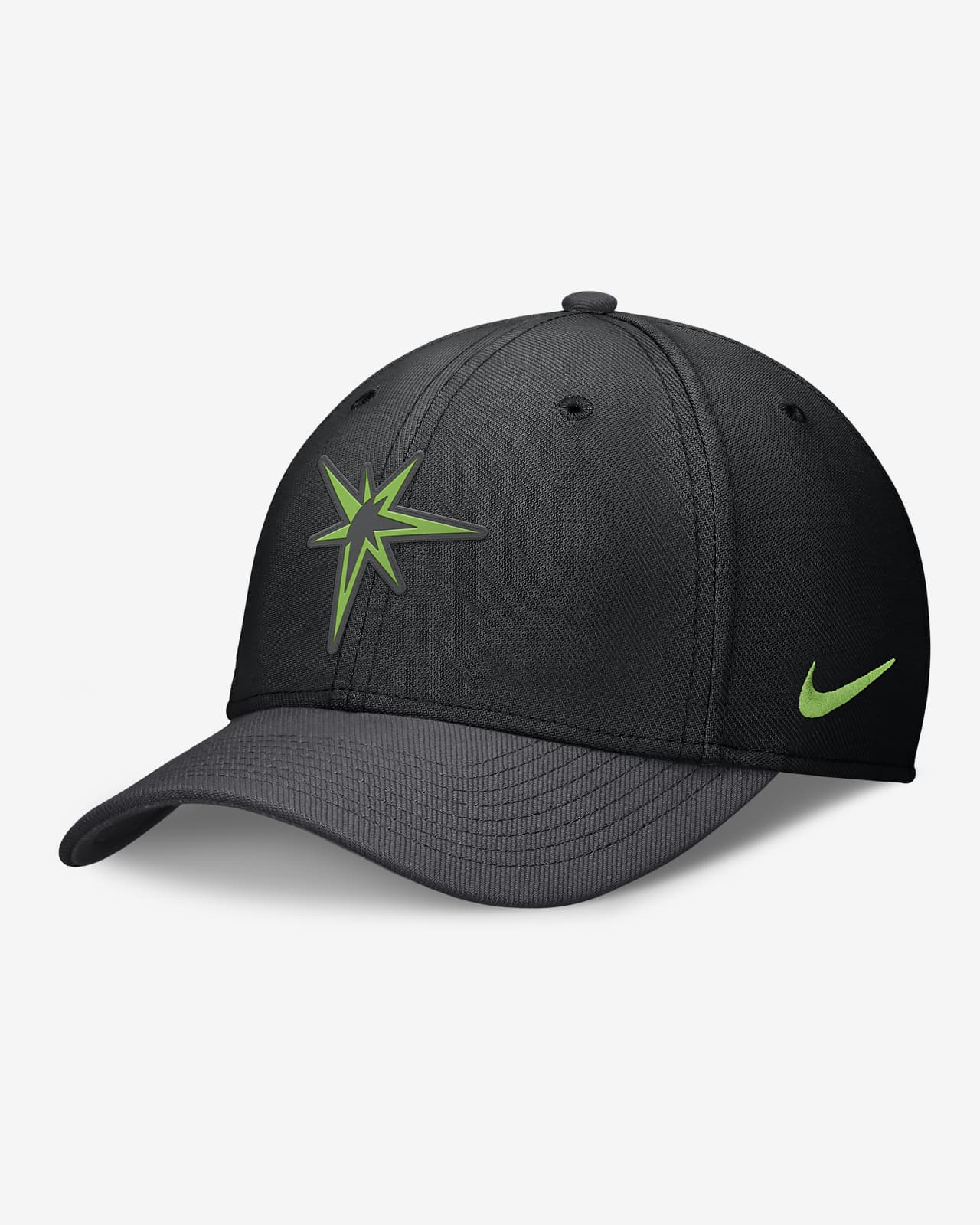 Gorra Nike Dri-FIT de la MLB para hombre Tampa Bay Rays City Connect Swoosh