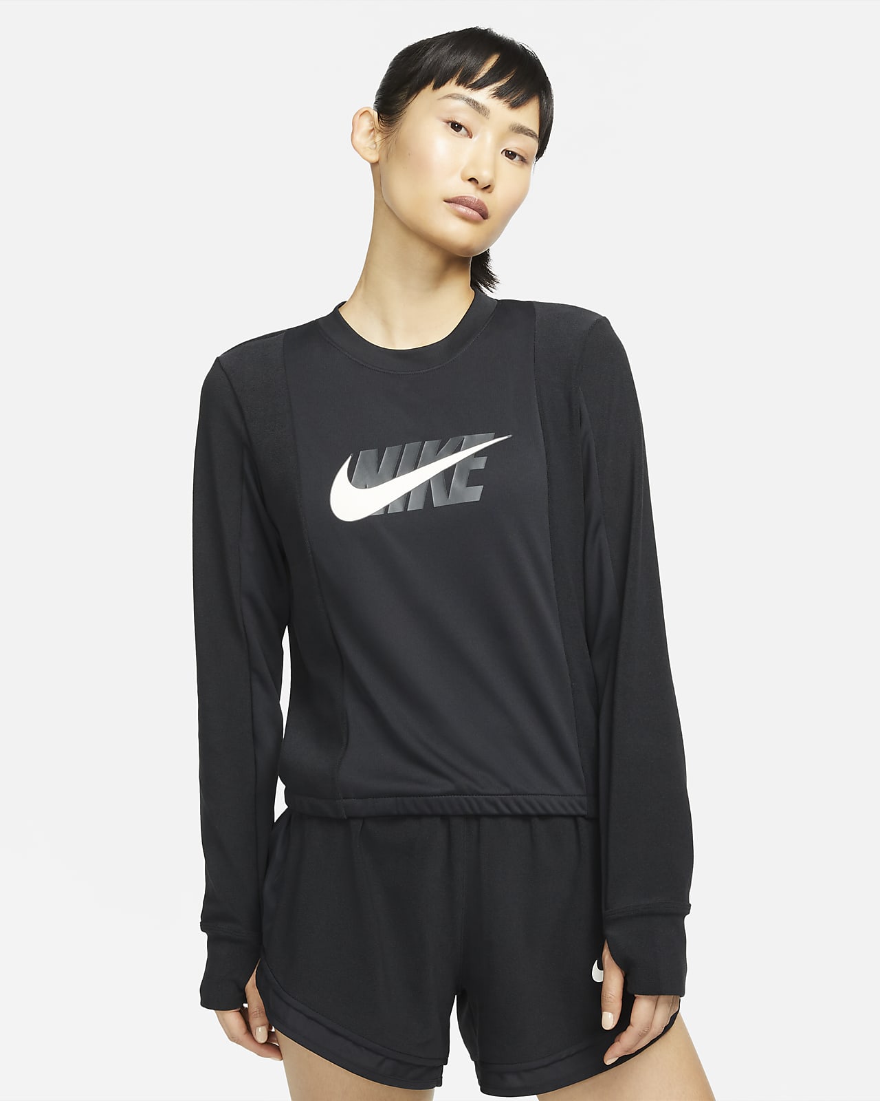 Nike公式 ナイキ Dri Fit アイコン クラッシュ ウィメンズ ランニングミッドレイヤー オンラインストア 通販サイト