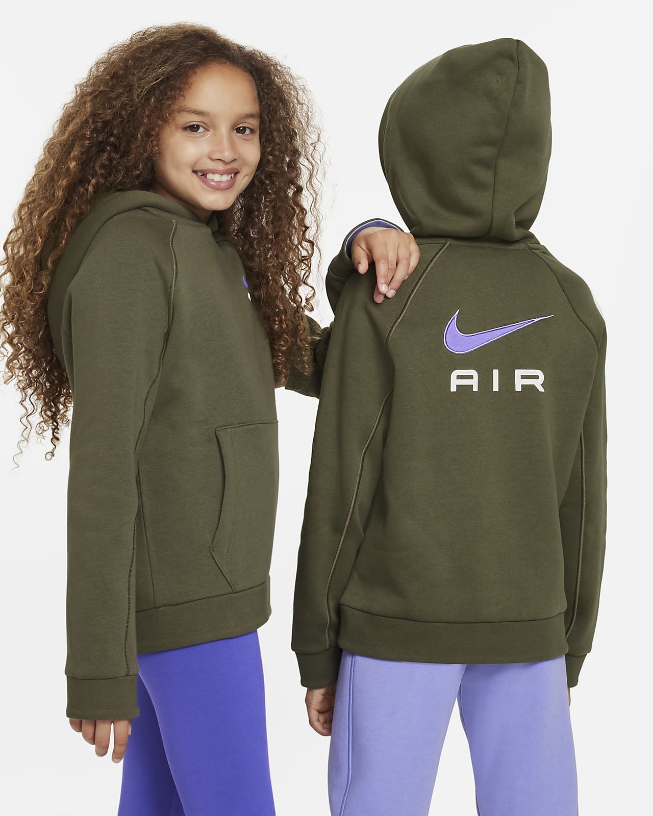 Ga wandelen ontsmettingsmiddel Vier Nike Air Big Kids' Pullover Hoodie. Nike.com