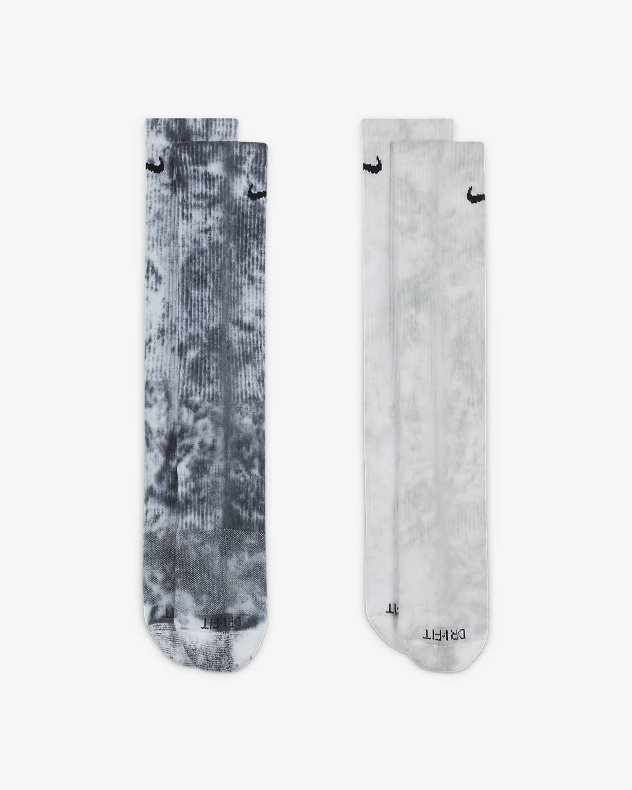 NIKE CHAUSSETTES X2 ANKLE TIE DYE EVERYDAY VERT/MULTICOLORE - CHAUSSETTE  HOMME
