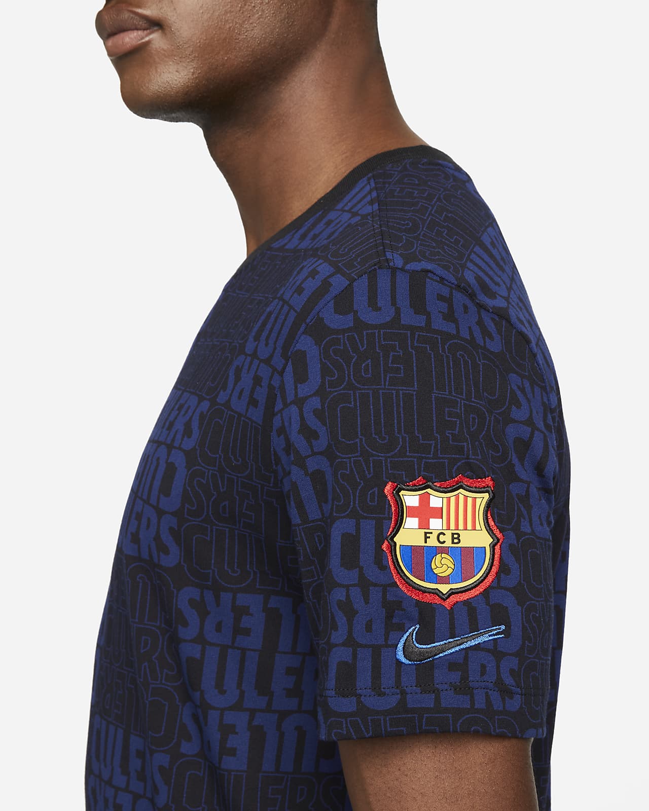 Bigote Marcar el centro comercial FC Barcelona Camiseta - Hombre. Nike ES