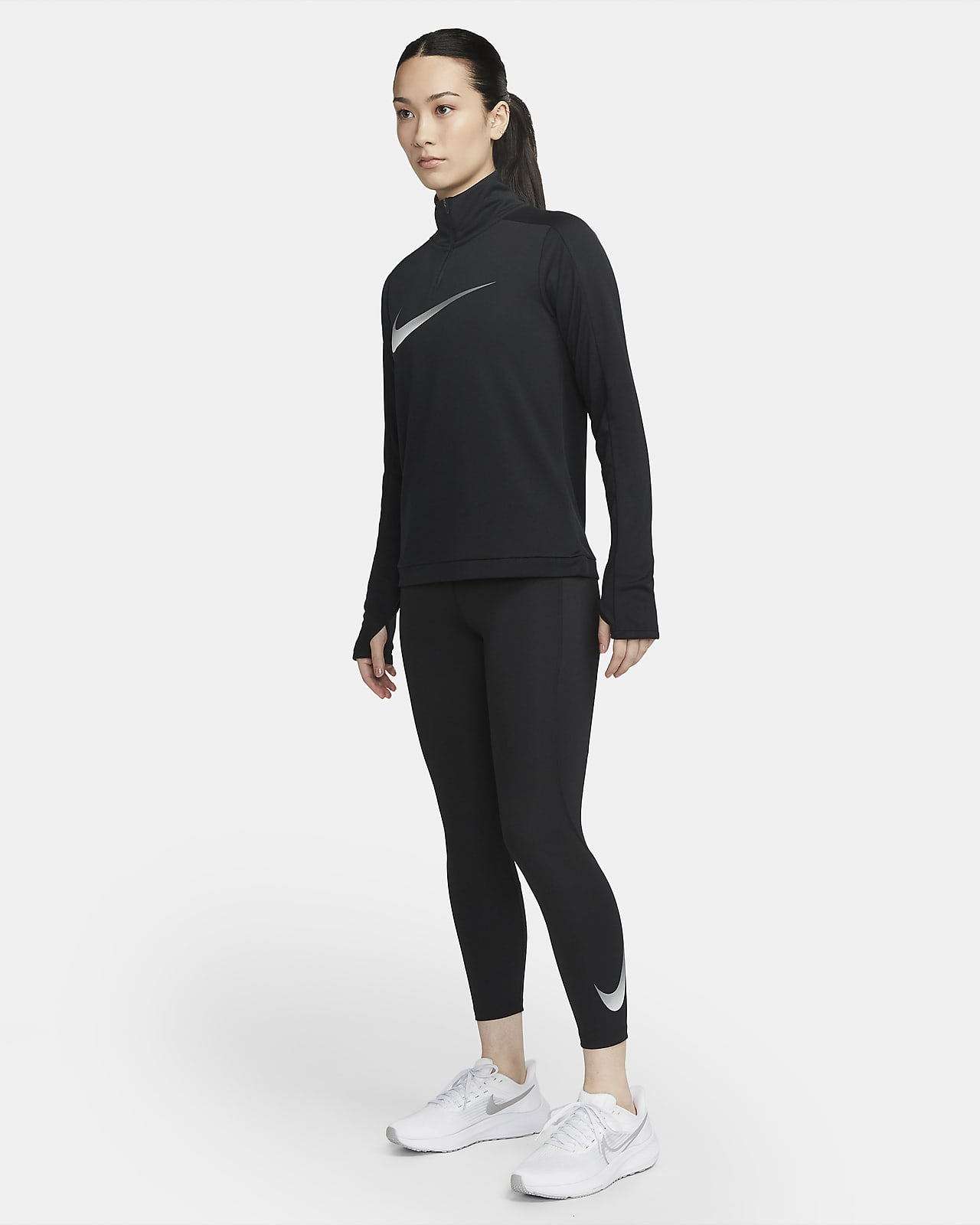 Nike Faster Running Leggings Womens Black/Grey, £30.00