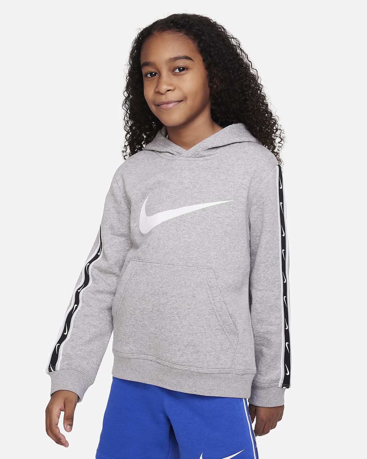 Φούτερ φλις με κουκούλα Nike Sportswear Repeat για μεγάλα αγόρια
