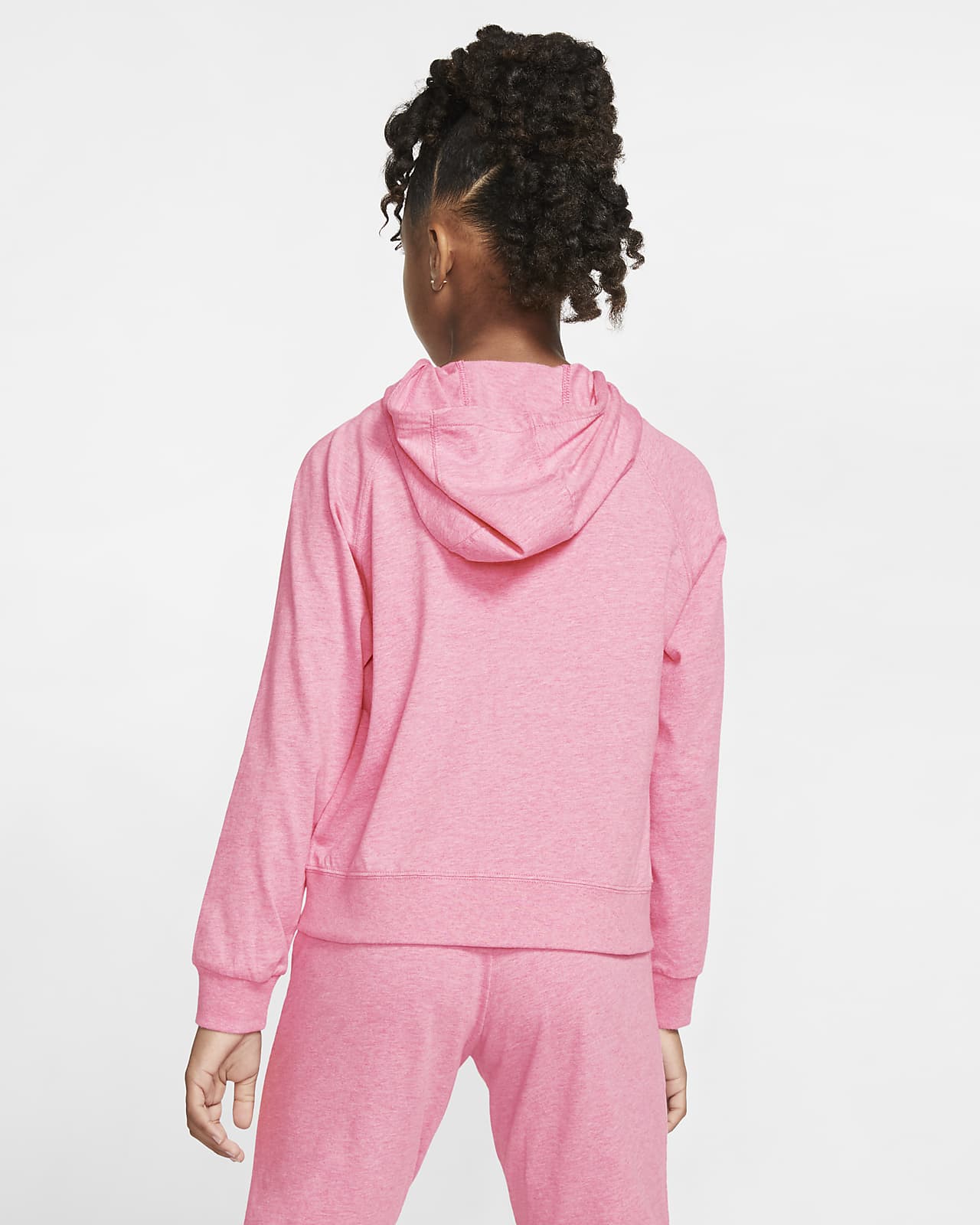 Pink nike cheap zip hoodie