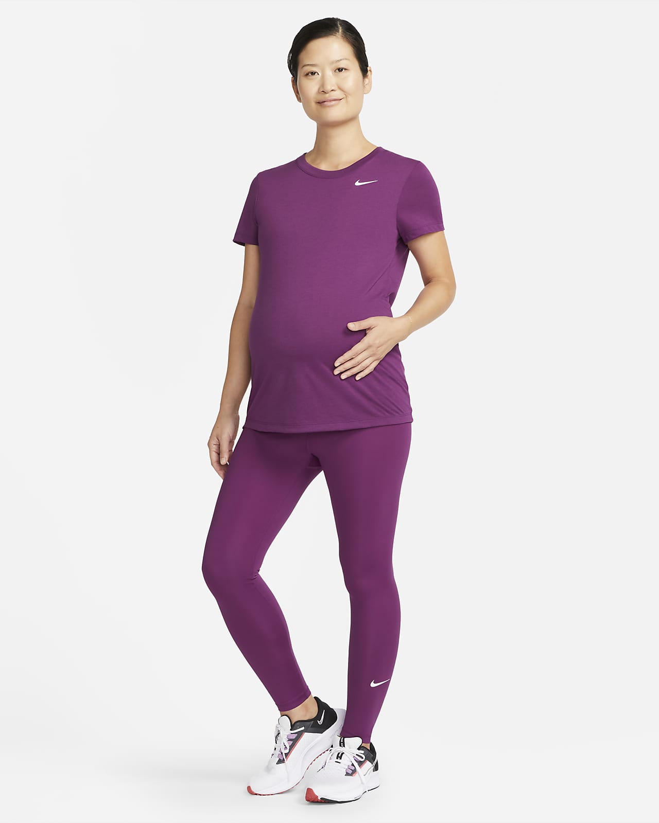 NWT Nike One (M) High-Waisted Leggings (Maternity) DH1587-010 Size