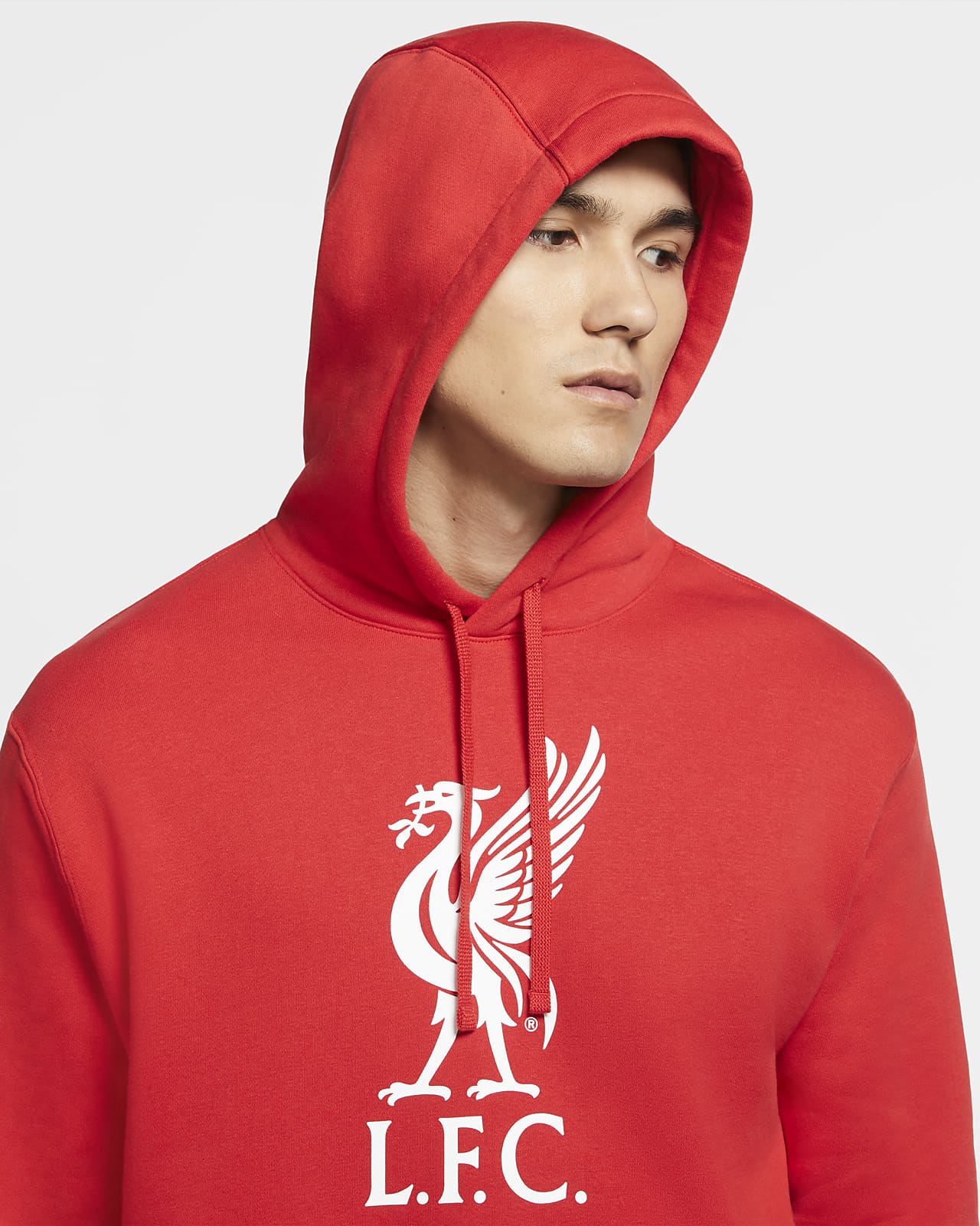 Para niño Liverpool FC Forro polar Sudadera oficial con capucha y cierre de cremallera 