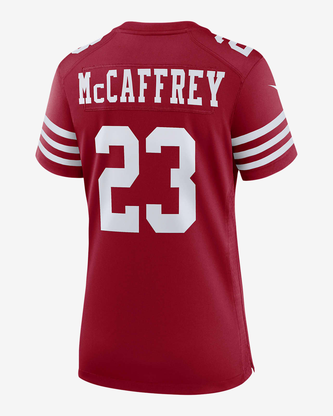 Nike Carolina Panthers No22 Christian McCaffrey Pink Women's Stitched NFL Limited Rush Fashion Jersey