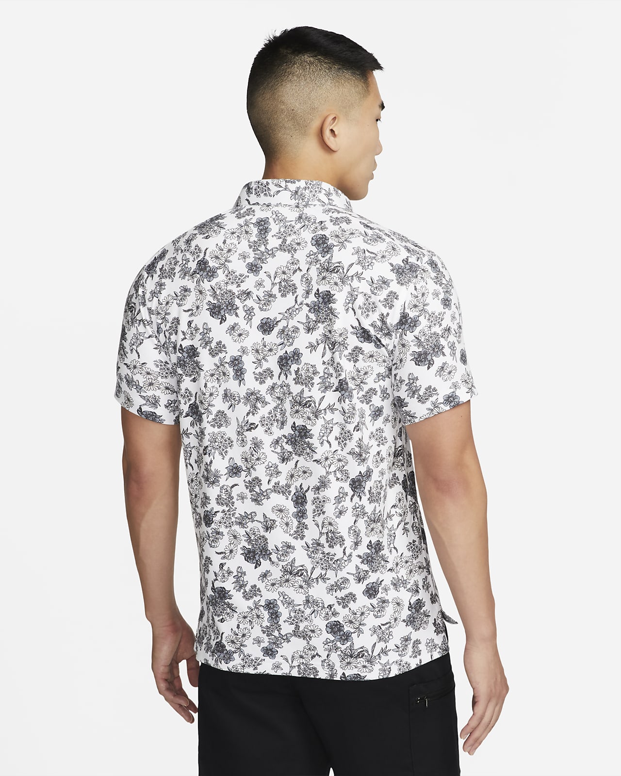 nike floral golf polo