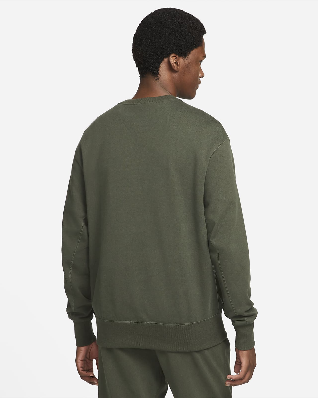 army green nike crew neck