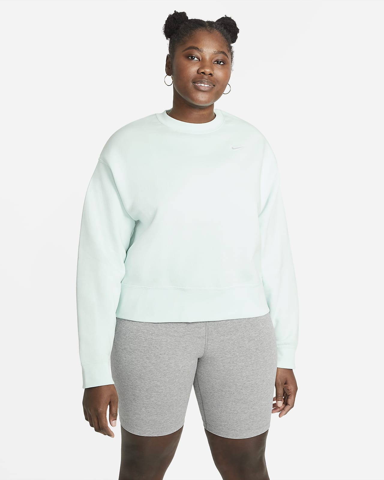 Fleece Crew Sweatshirt (Plus Size). Nike SI