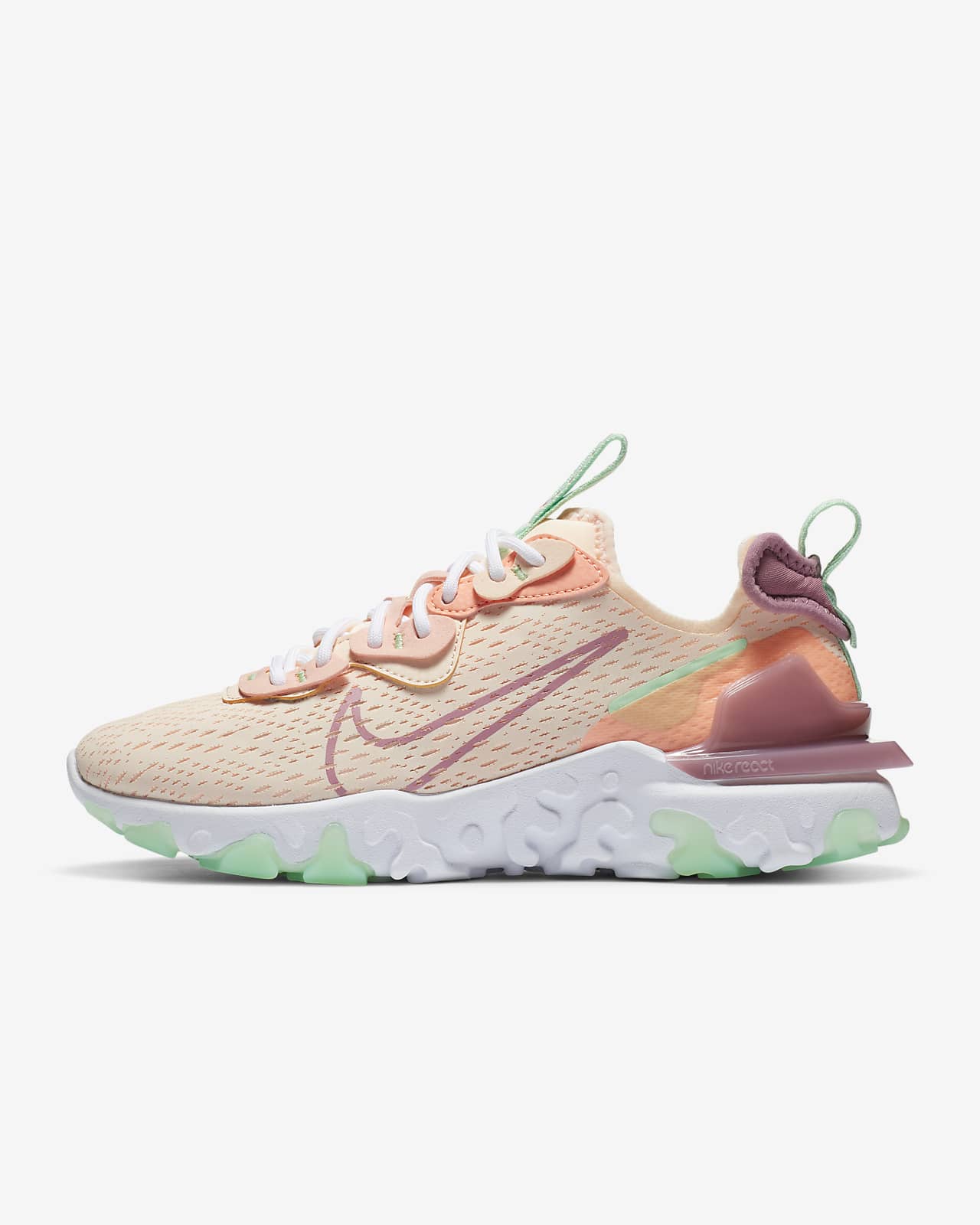 nike react vision trainers in metallic lilac