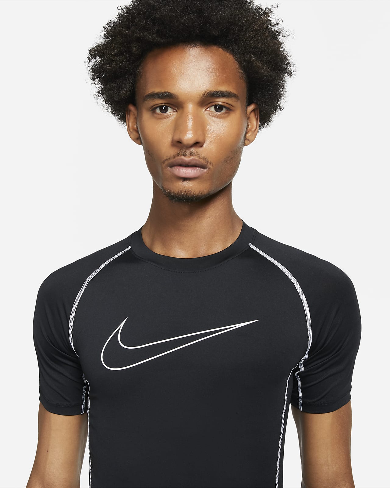 Nike Pro Dri-FIT Men's Tight-Fit Short-Sleeve Top. Nike PT