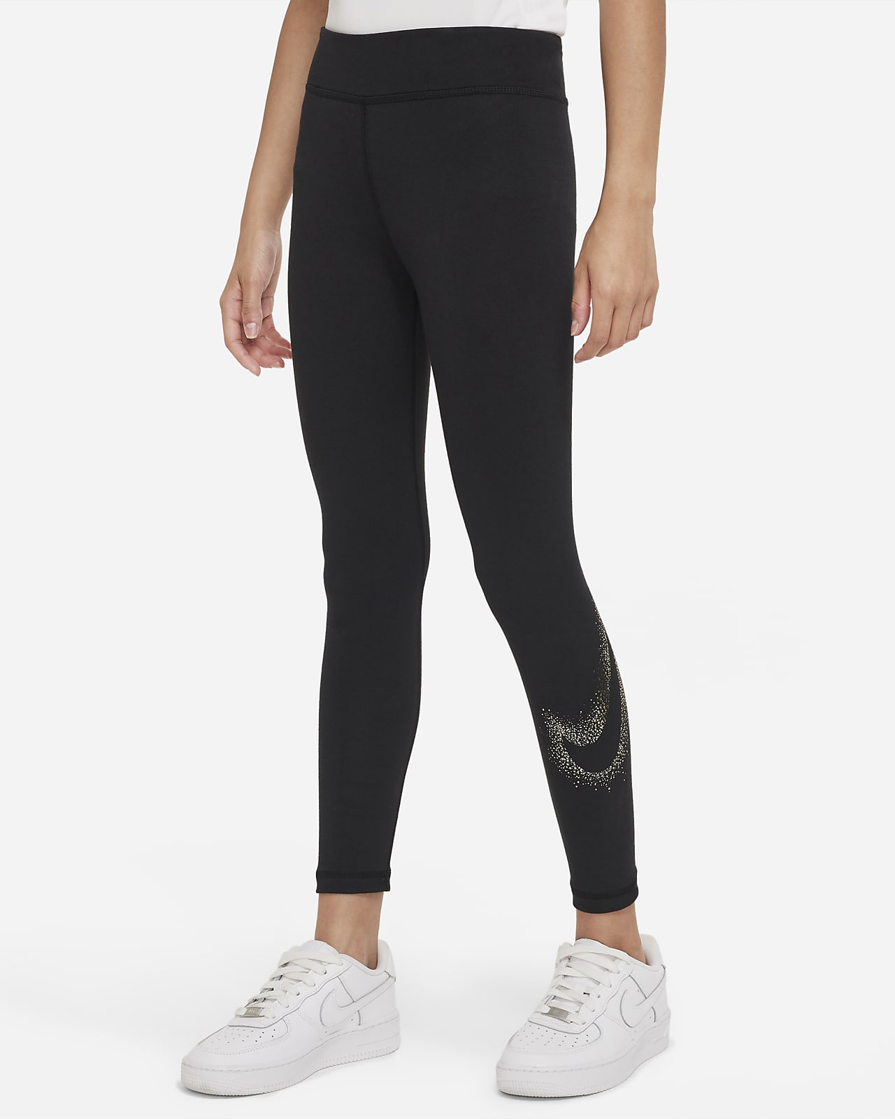 Nike Sportswear Essential-leggings med mellemhøj talje børn (piger). Nike