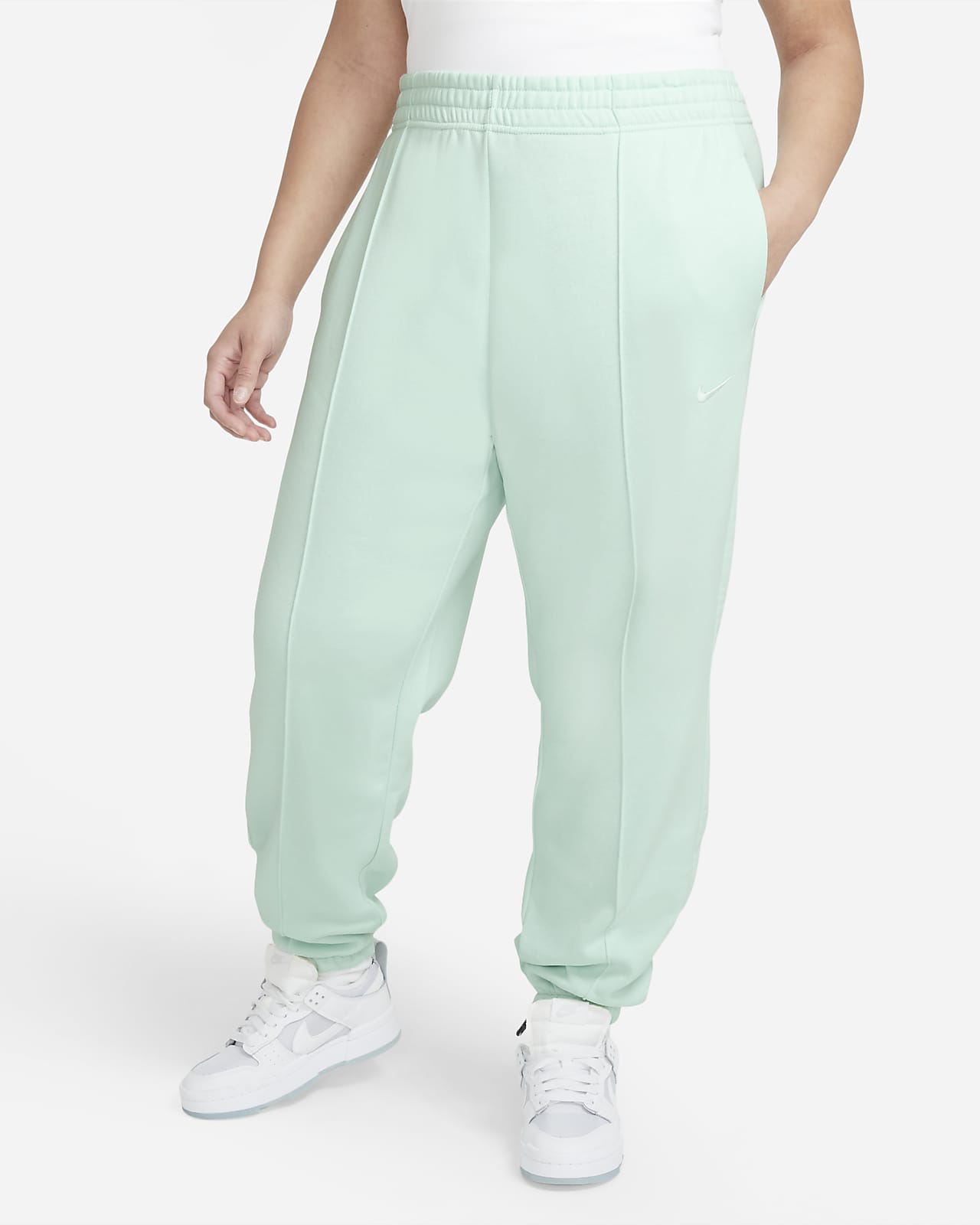 Nike Sportswear Trend Pantalón de tejido Fleece (Talla grande) - Mujer