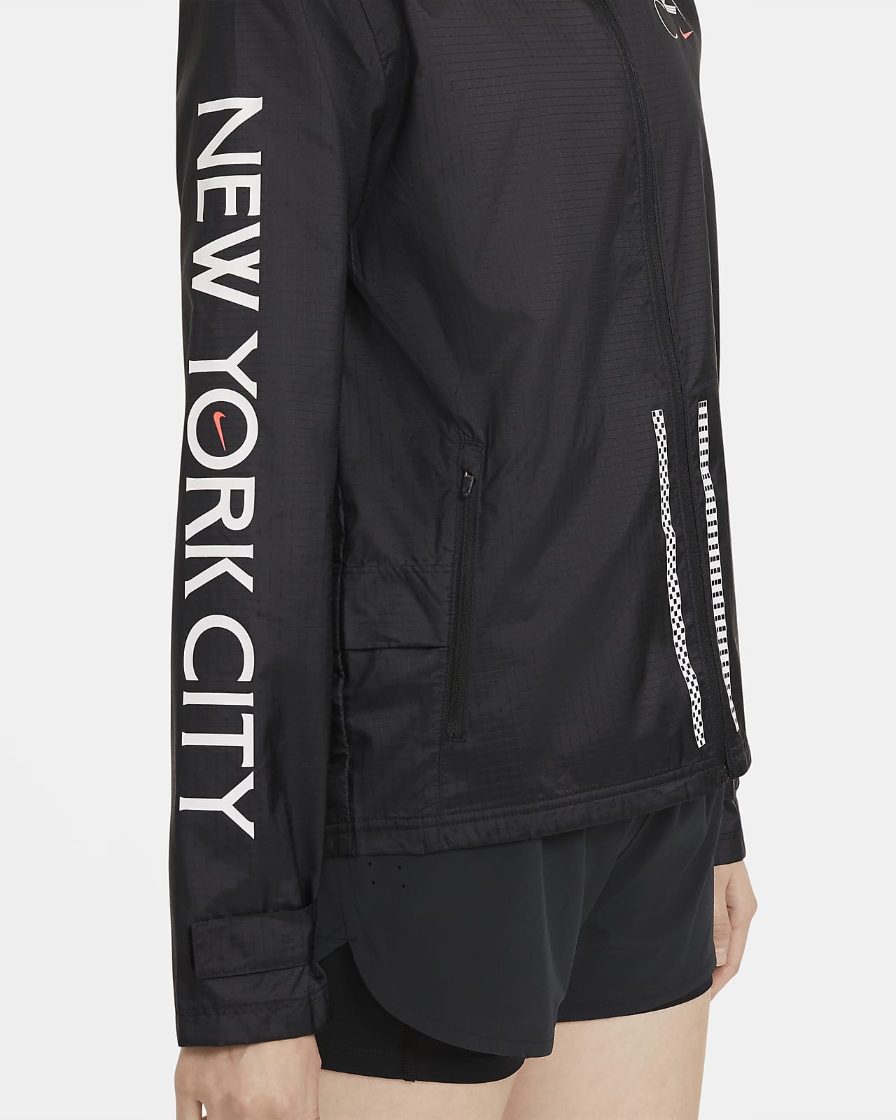 nike essential full zip running jacket