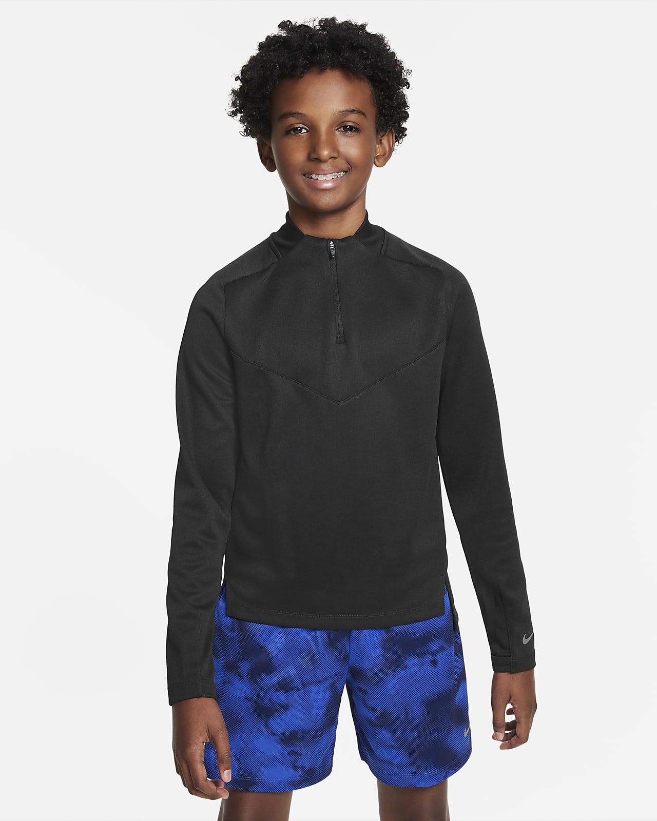 Tréninkové tričko Nike Dri-FIT Multi Tech s polovičním zipem pro větší děti (chlapce)