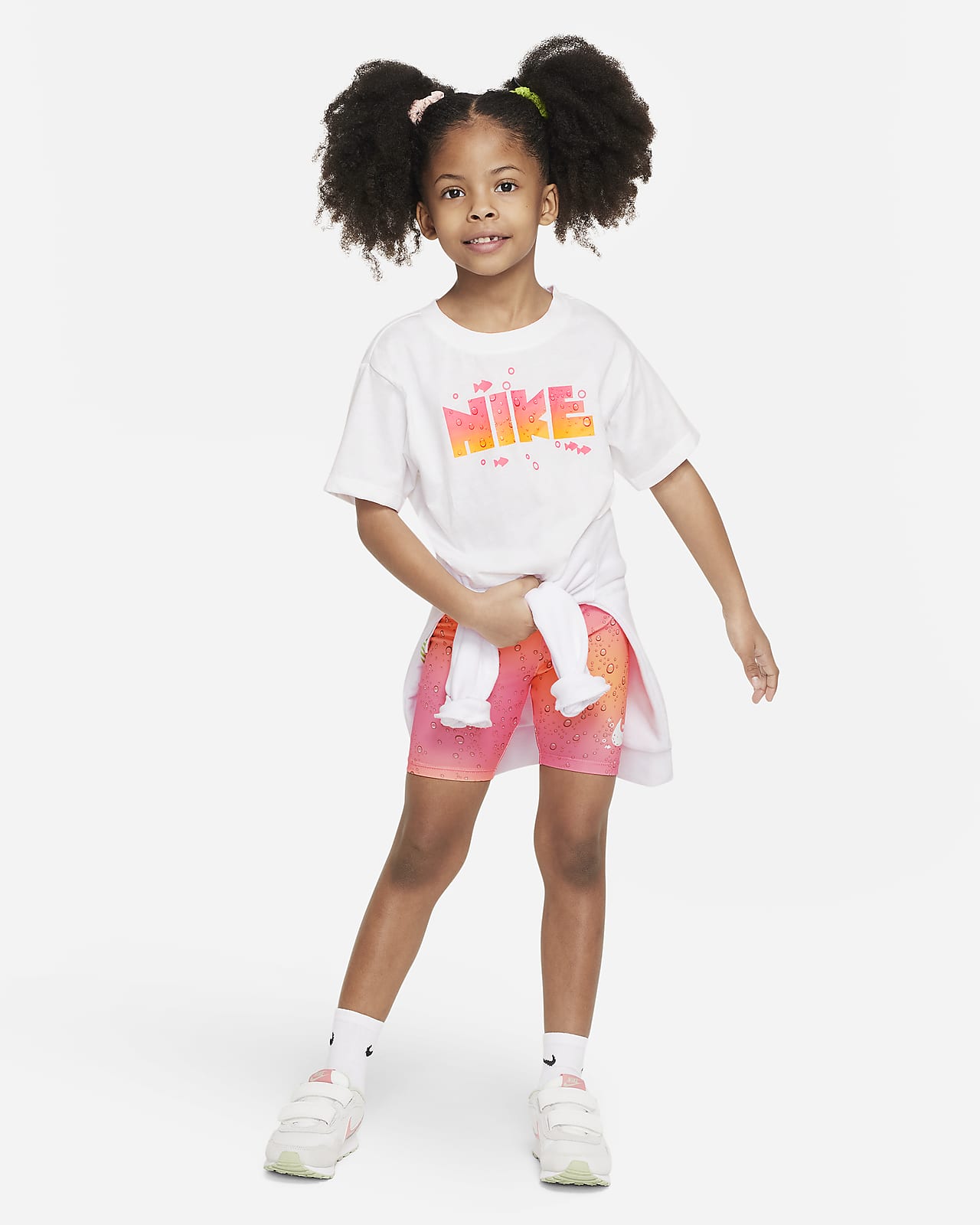 Dwuczęściowy zestaw dla małych dzieci Dri-FIT Nike Coral Reef Tee and Shorts Set