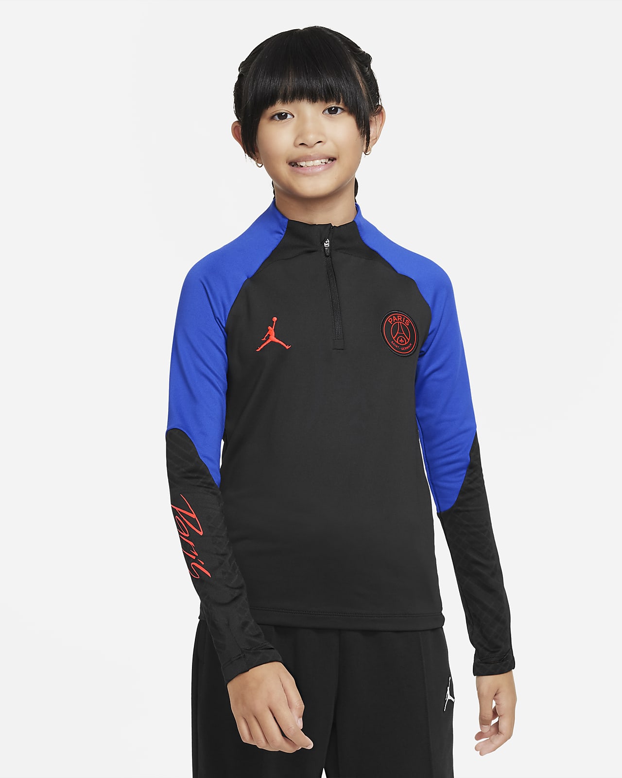 Paris Saint-Germain Strike Uit Jordan knit voetbaltrainingstop met Dri-FIT  voor kids. Nike NL