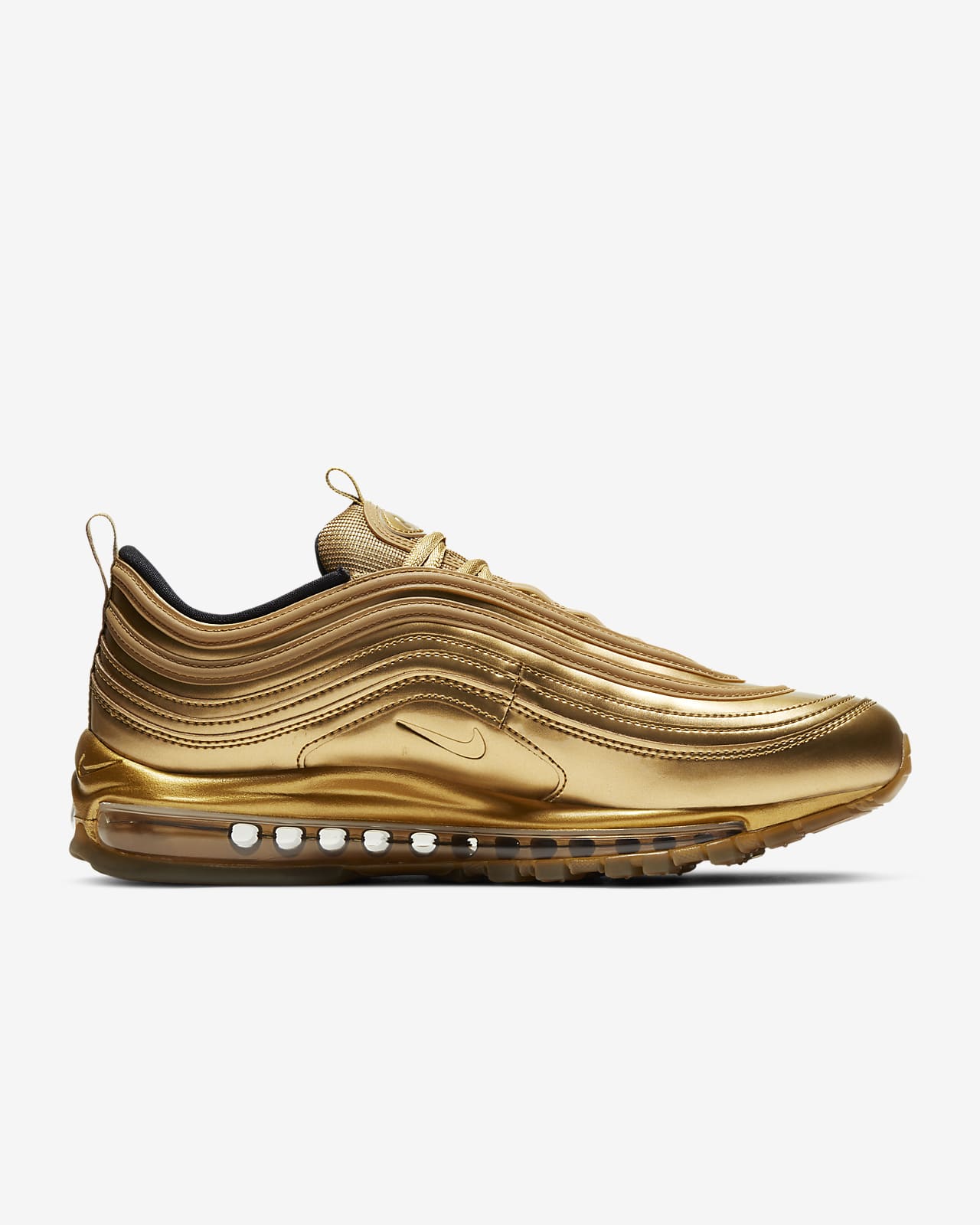 nike air max 97 black/white/metallic gold