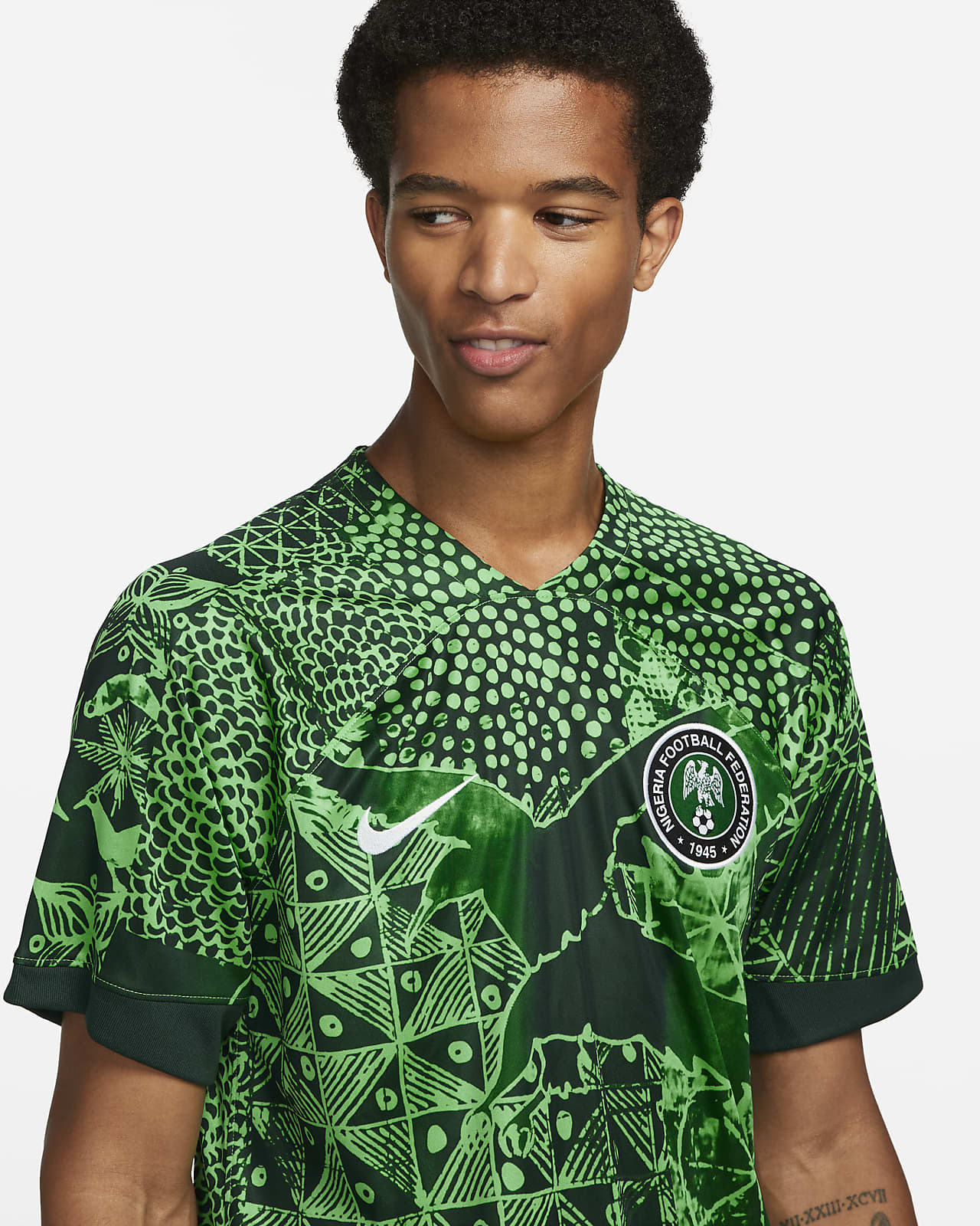 Nigeria 2022/23 Stadium Home Men's Nike Dri-FIT Football Shirt. Nike