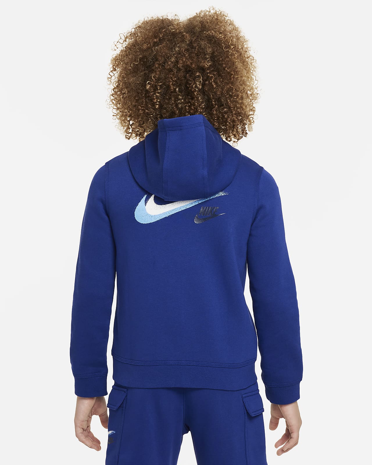 Sweat capuche graphique en tissu Fleece zip Nike Sportswear pour ado gar on