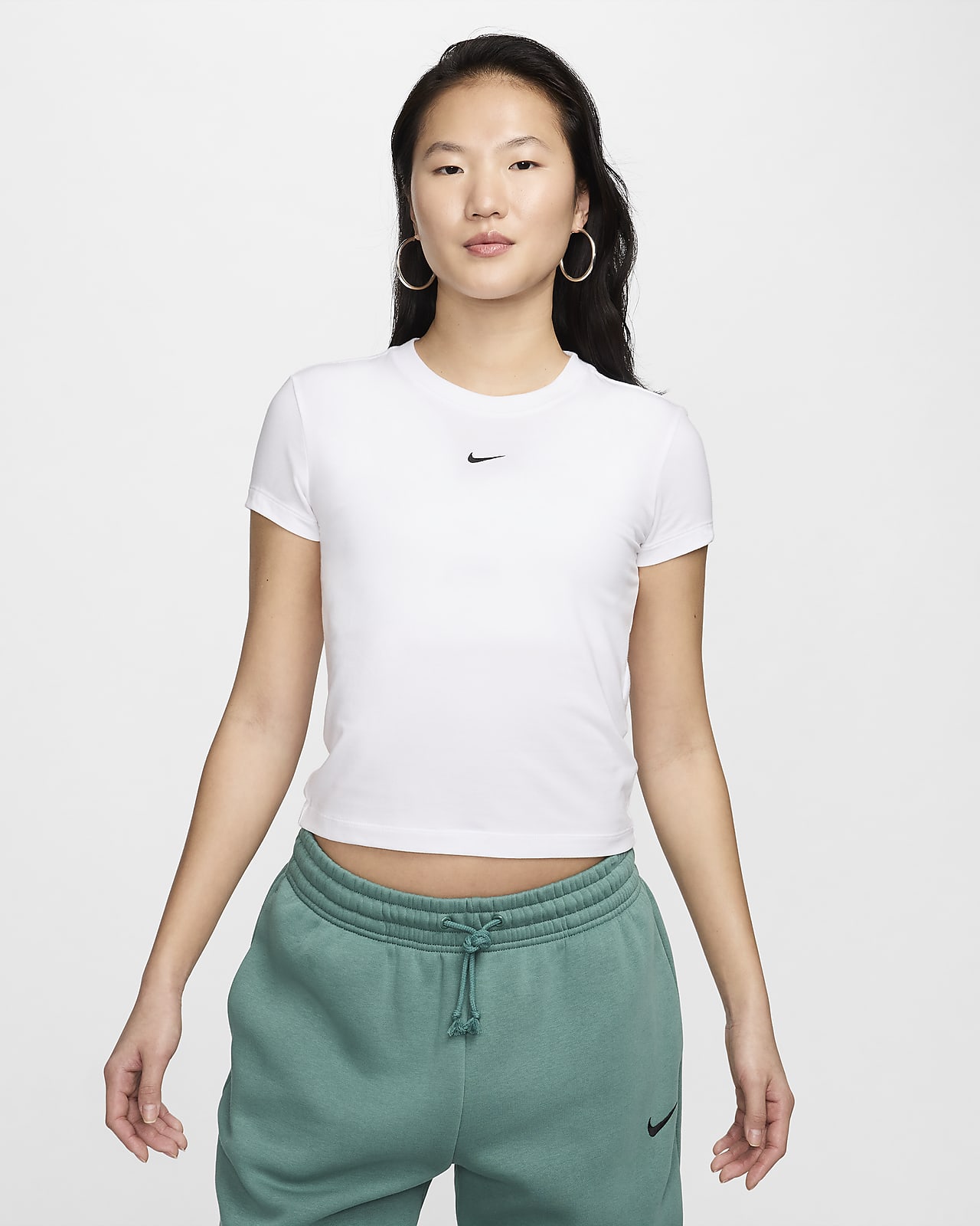 【ナイキ公式】スポーツウェア チル ニット ウィメンズ Tシャツ ホワイト ウィメンズ S Nike Sportswear CHILL Knit Women's T-Shirt