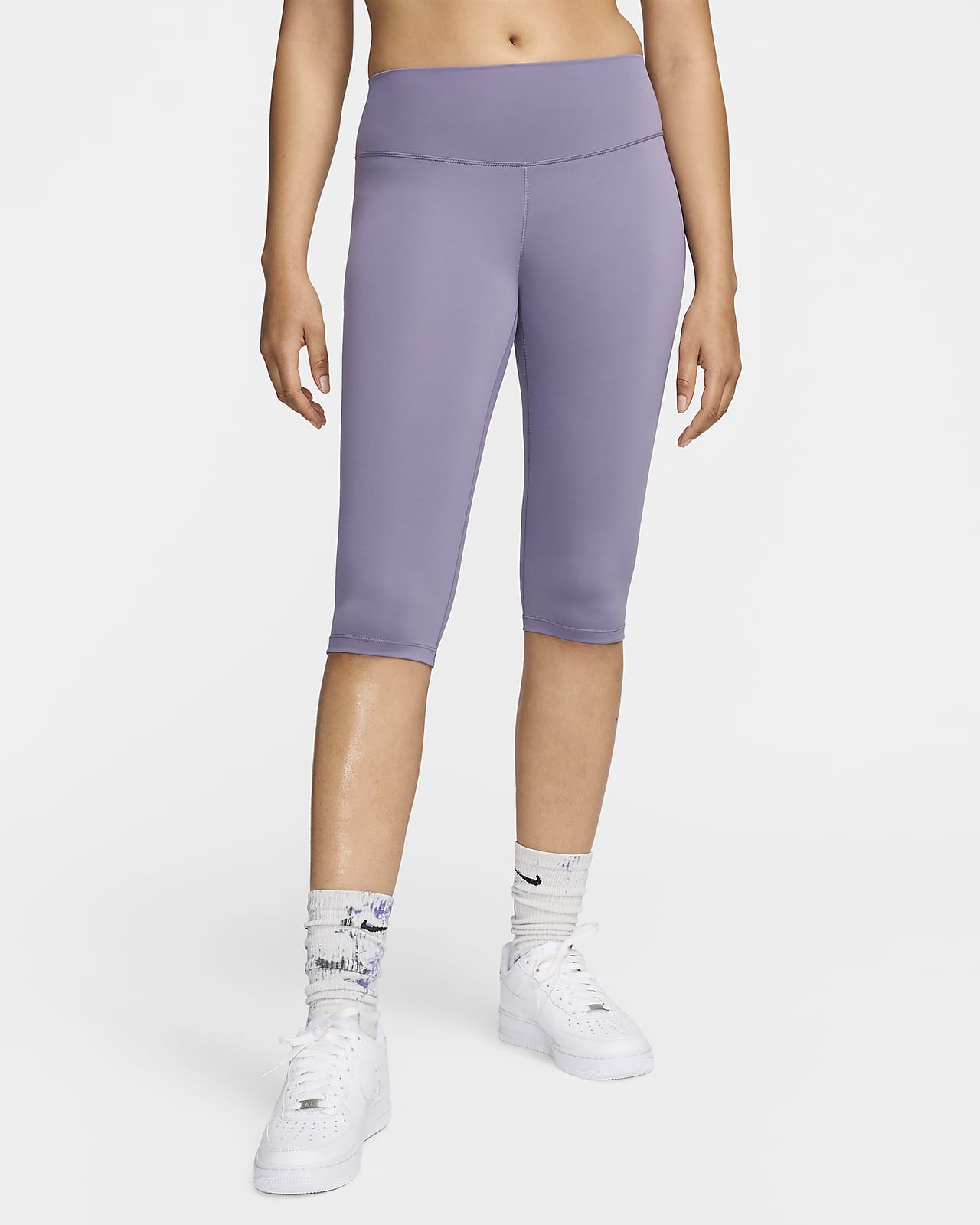 Leggings capris de cintura subida Nike One para mulher
