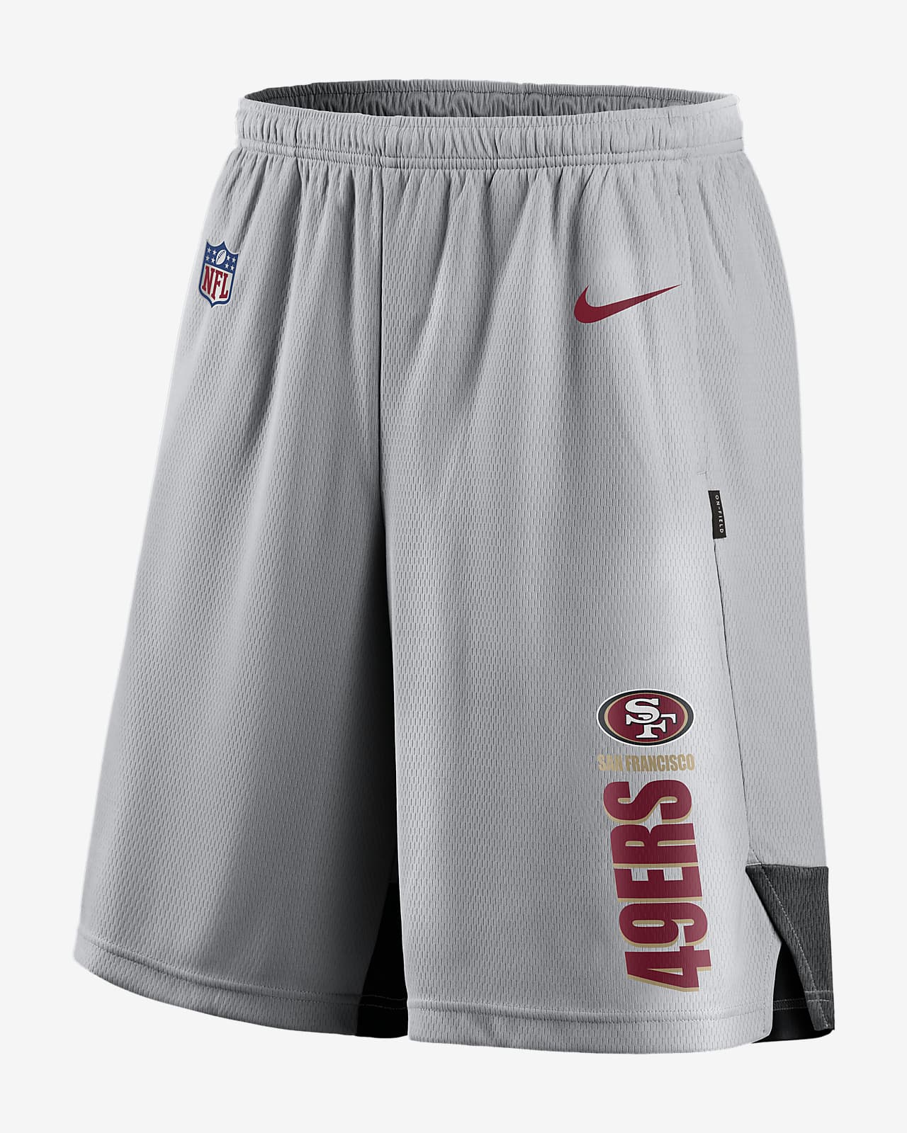 49ers nike shorts