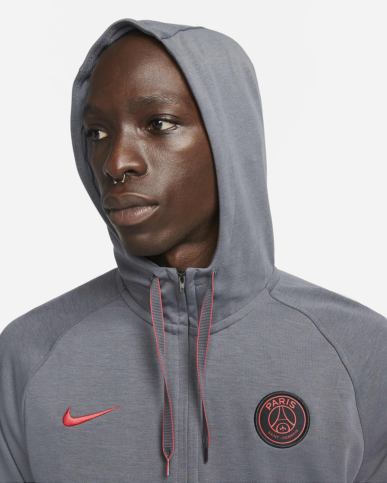 Paris Saint-Germain Sudadera con capucha de tejido Fleece y media  cremallera - Hombre. Nike ES
