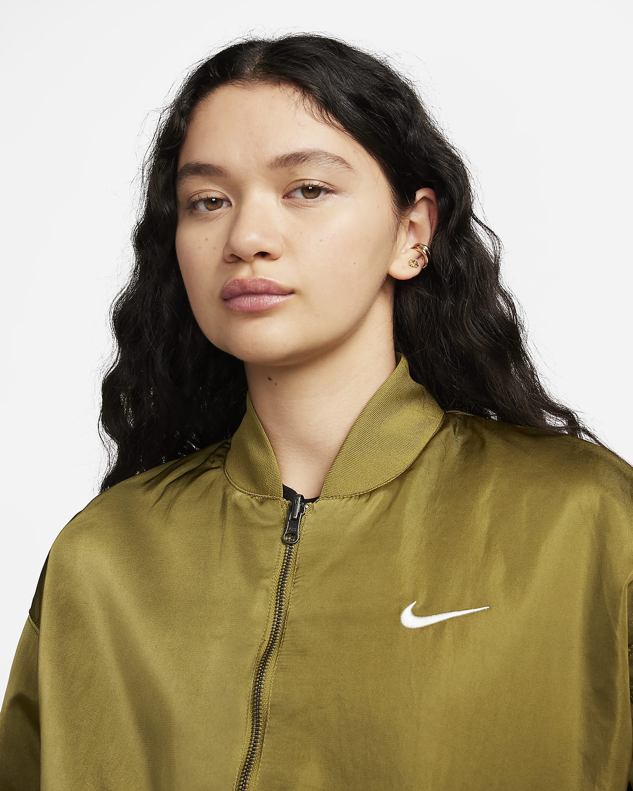 Nike Sportswear Essential SE Women's Loose Reversible Varsity Bomber  Jacket.