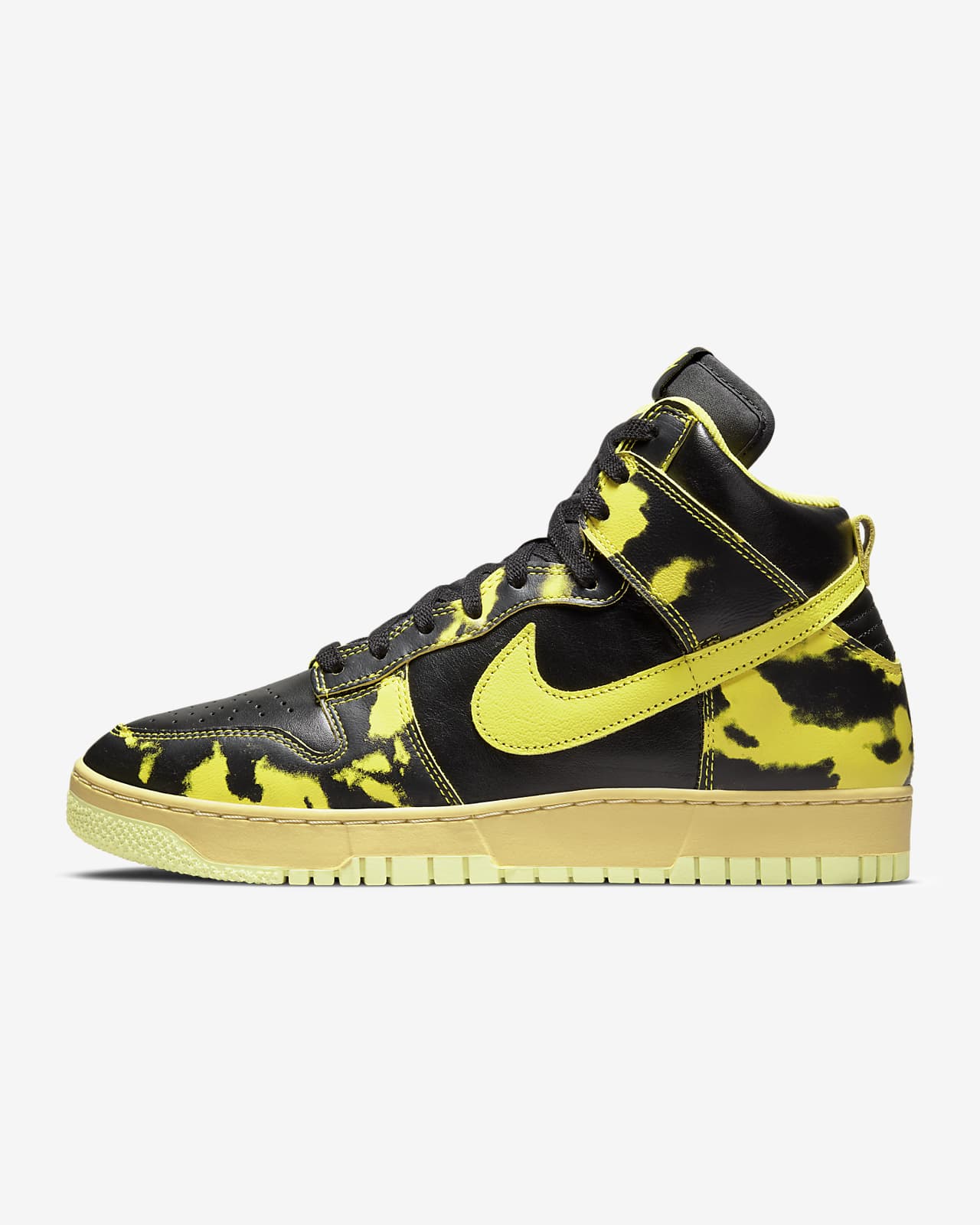 Black and yellow shop nike high tops