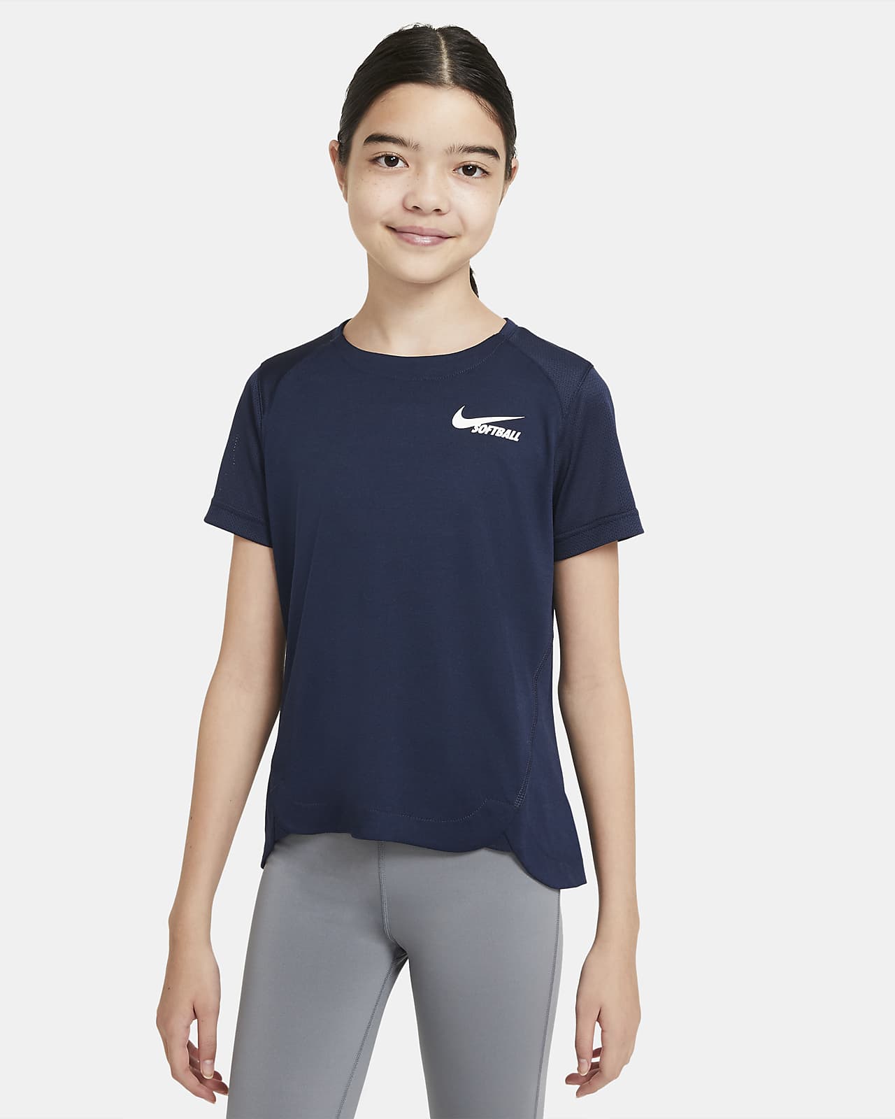 Nike Big Kids' (Girls') Short-Sleeve Softball Top. Nike.com