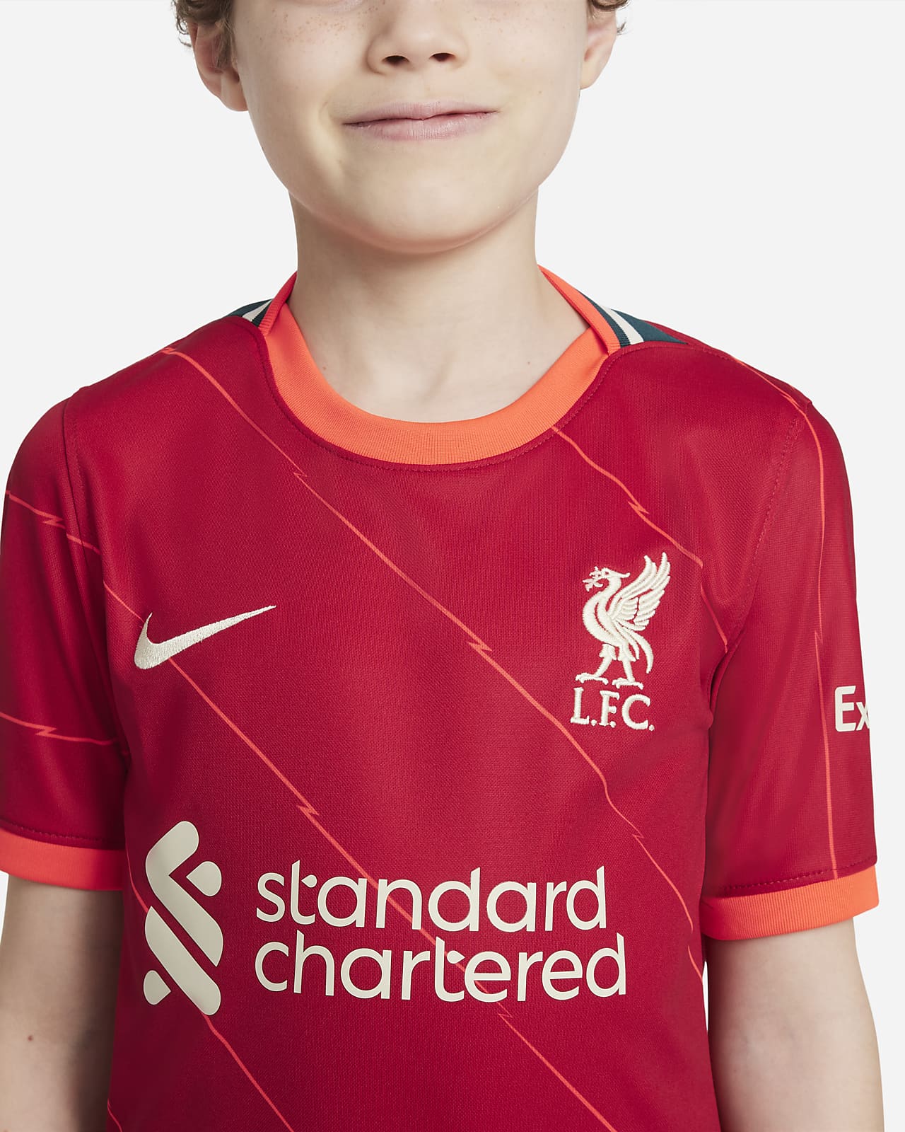 genezen Opvoeding Visa Liverpool FC 2021/22 Stadium Home Big Kids' Soccer Jersey. Nike.com