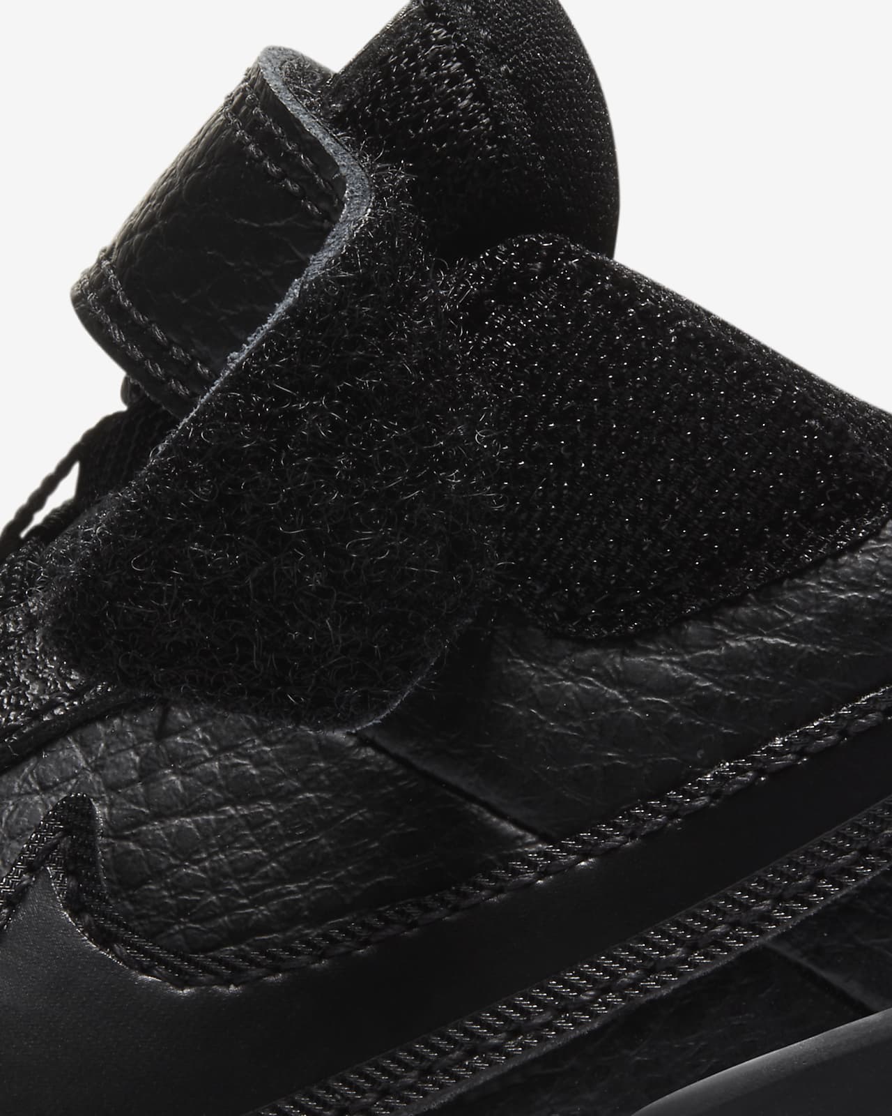 black leather nike shoes