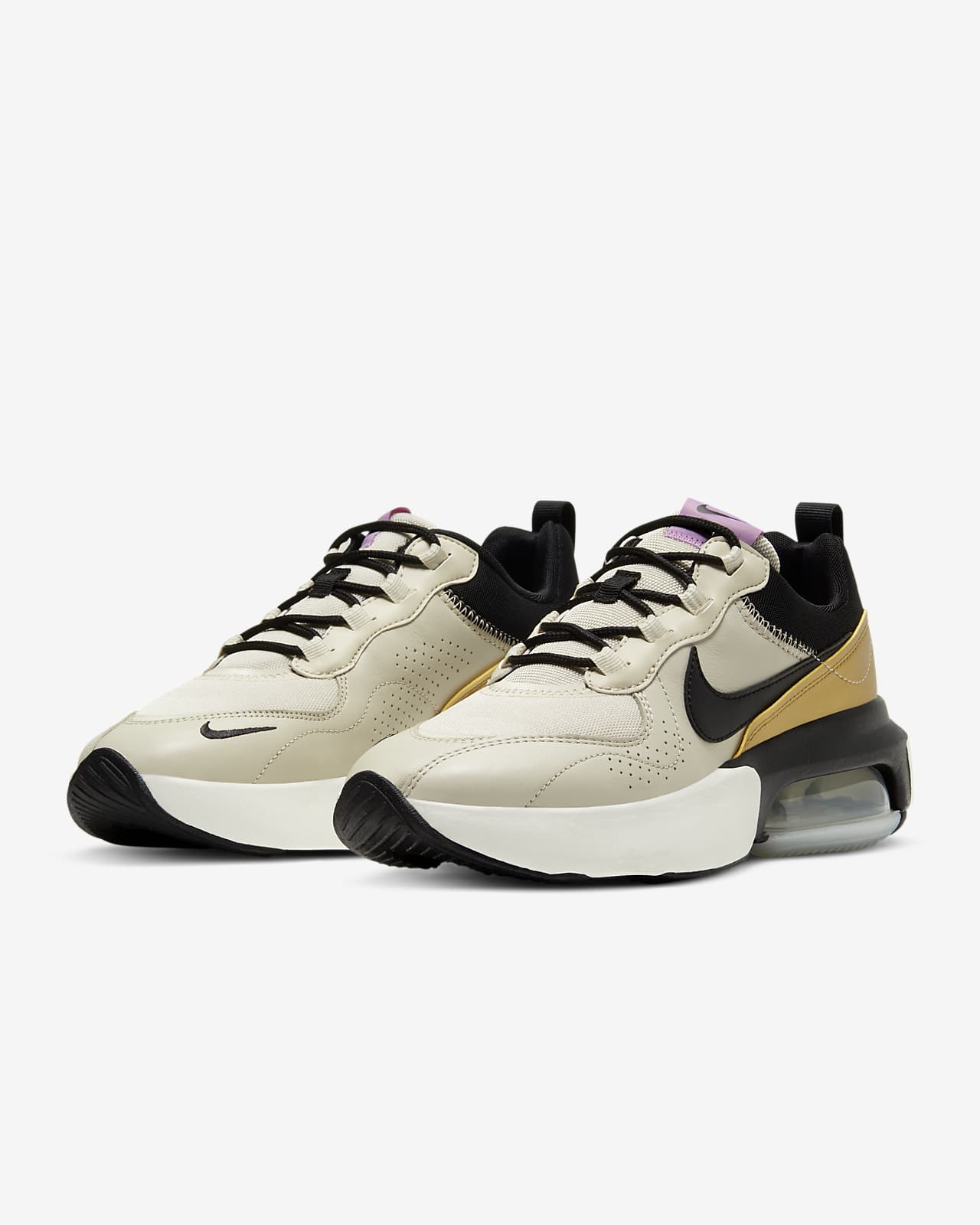 womens white and gold nikes