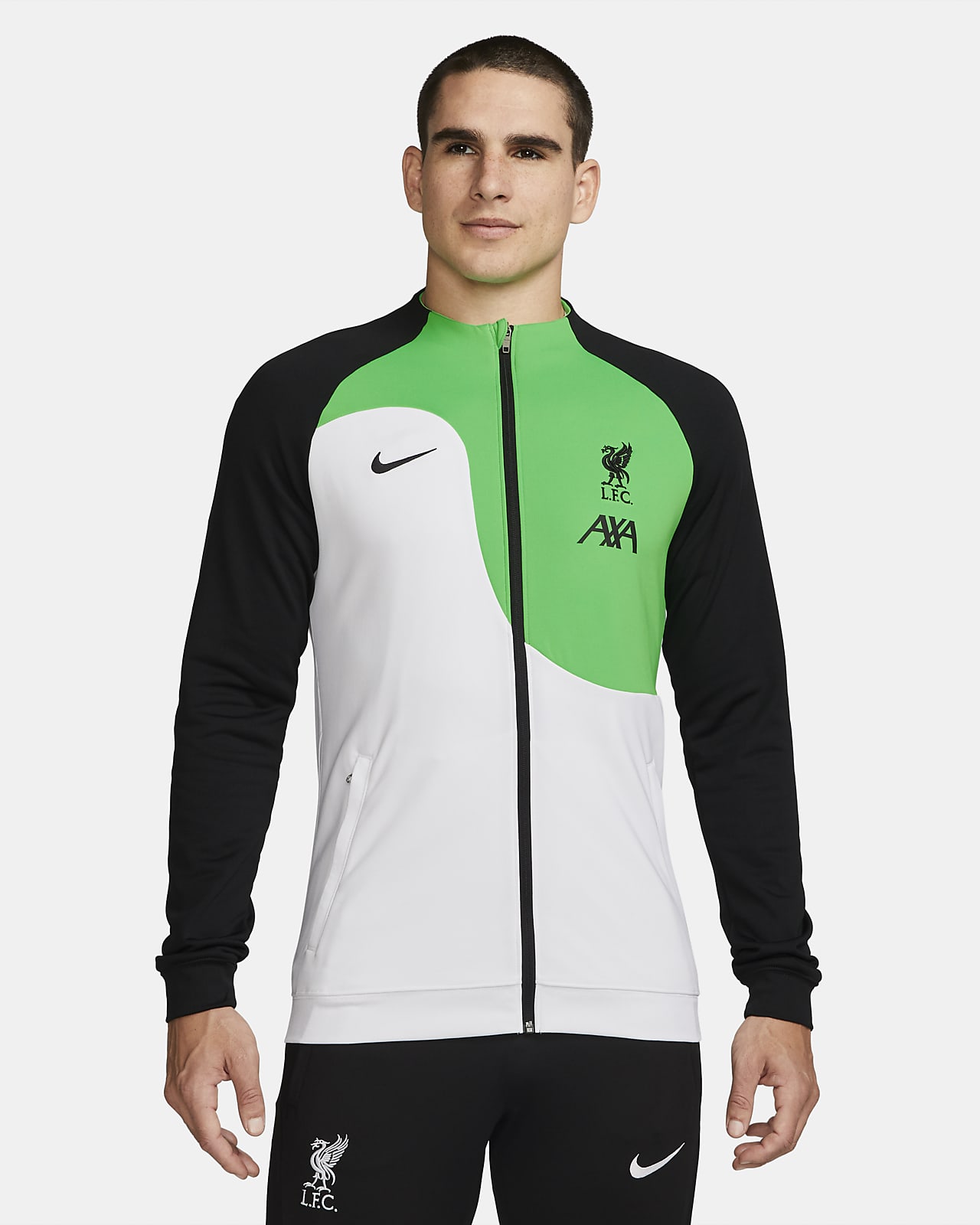 Giacca da calcio in maglia con zip a tutta lunghezza Nike Liverpool FC Academy Pro – Uomo