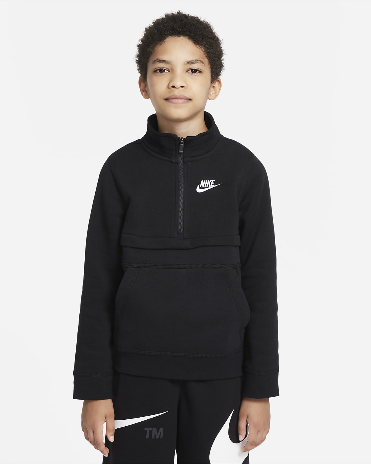 Nike Sportswear Club Older Kids' (Boys') 1/2-Zip Top