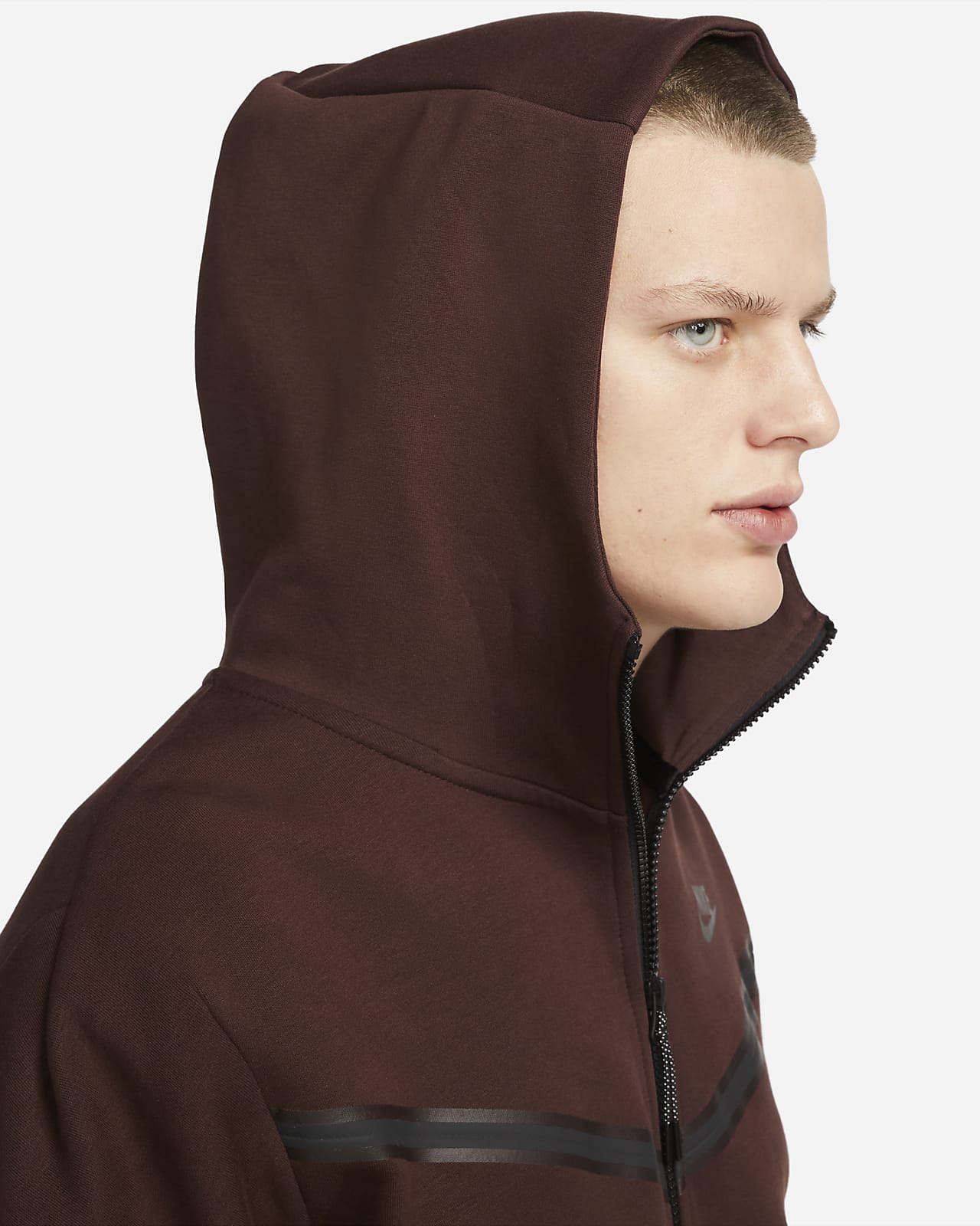 Nike Sportswear Tech Fleece Hoodie met rits voor heren. Nike BE