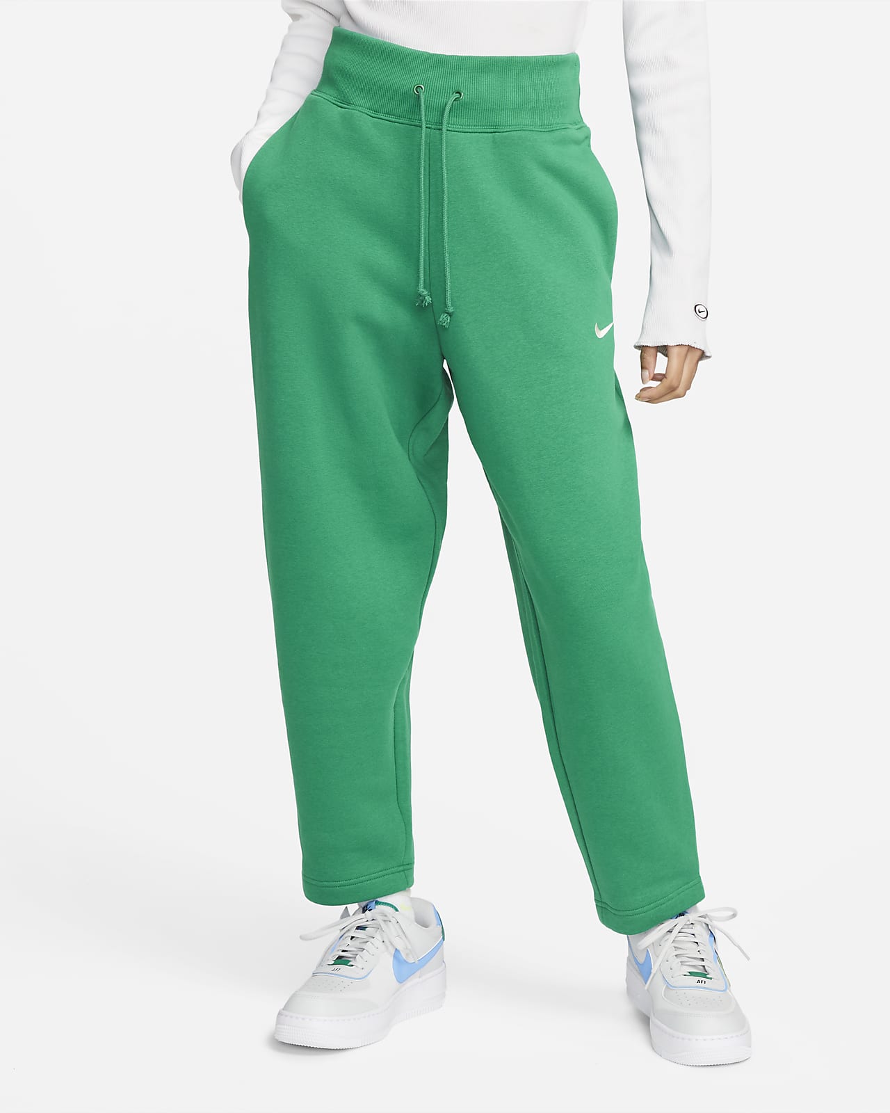 Pantalon de survêtement taille haute Curve Nike Sportswear Phoenix Fleece pour Femme