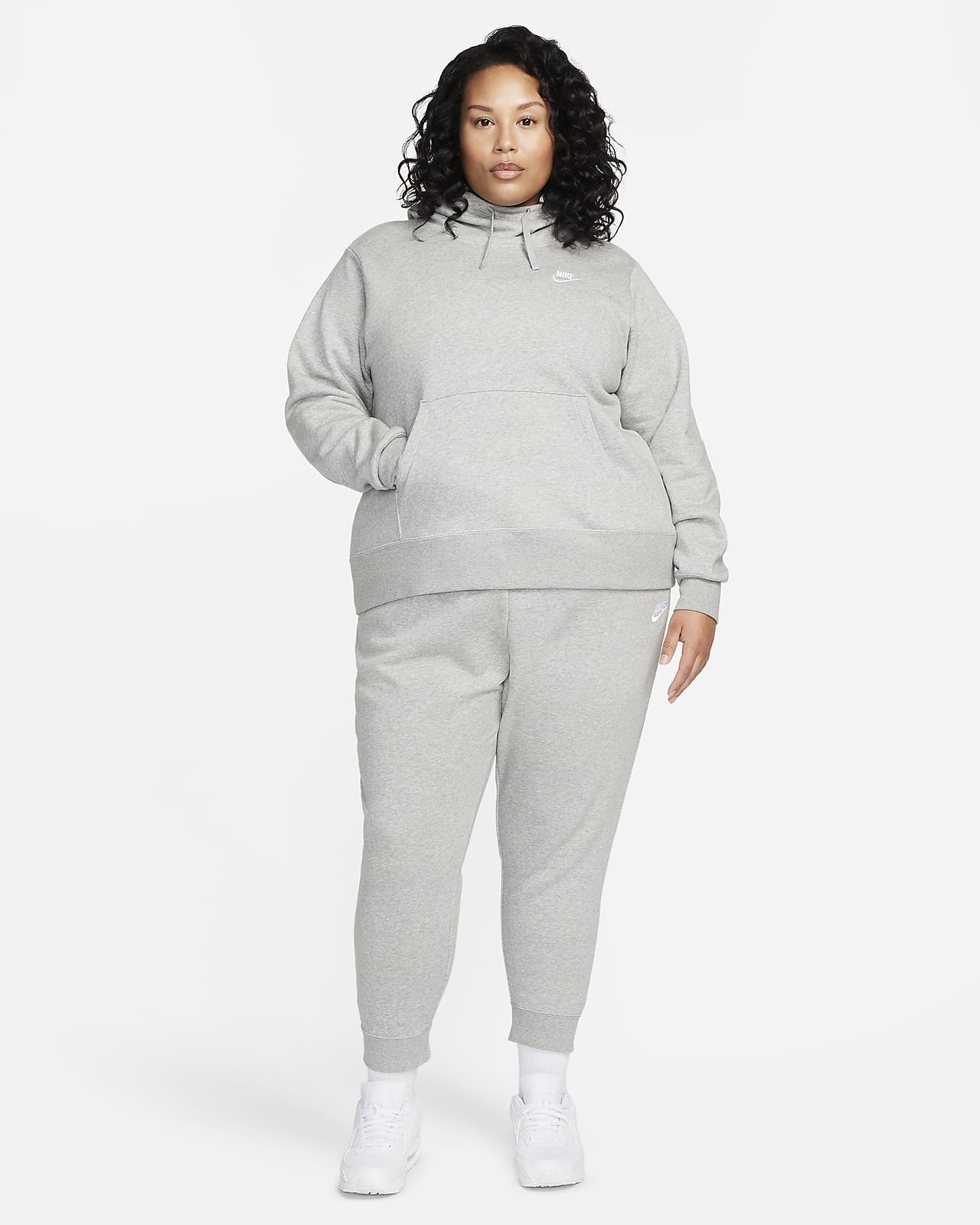 Nike Sportswear Plus Size Zip Womens Active Hoodies Size 2X, Color:  Grey/Grey at  Women's Clothing store