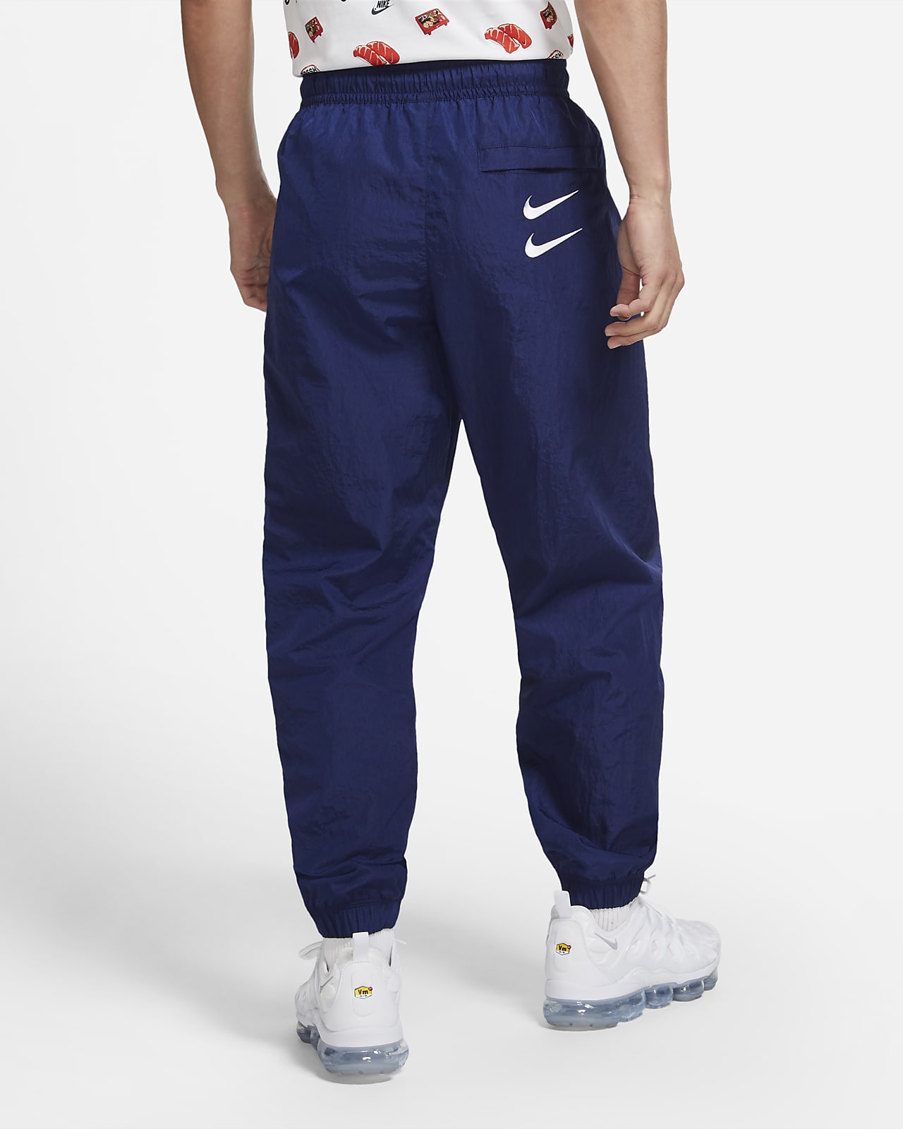 nike sportswear swoosh pants blue