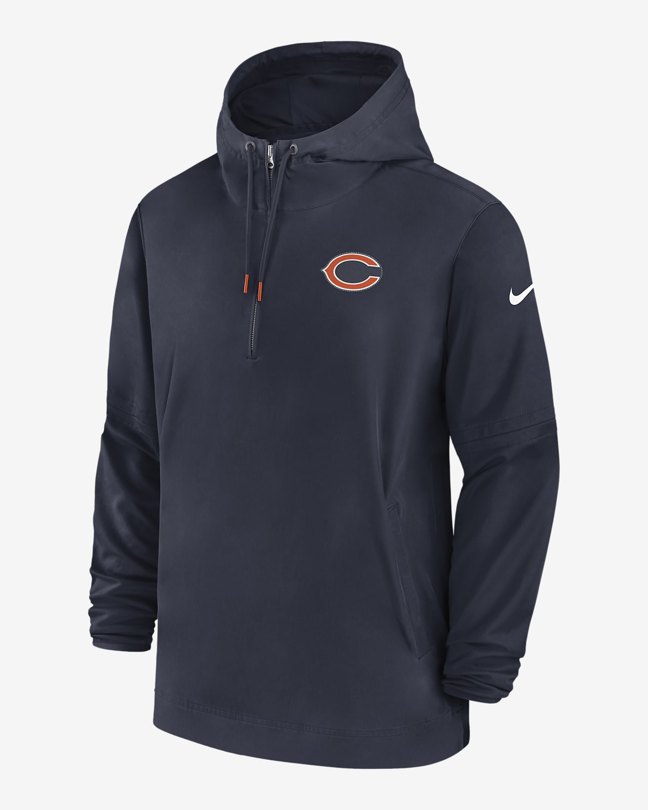 Chicago Bears Sideline Men’s Nike NFL 1/2-Zip Hooded Jacket