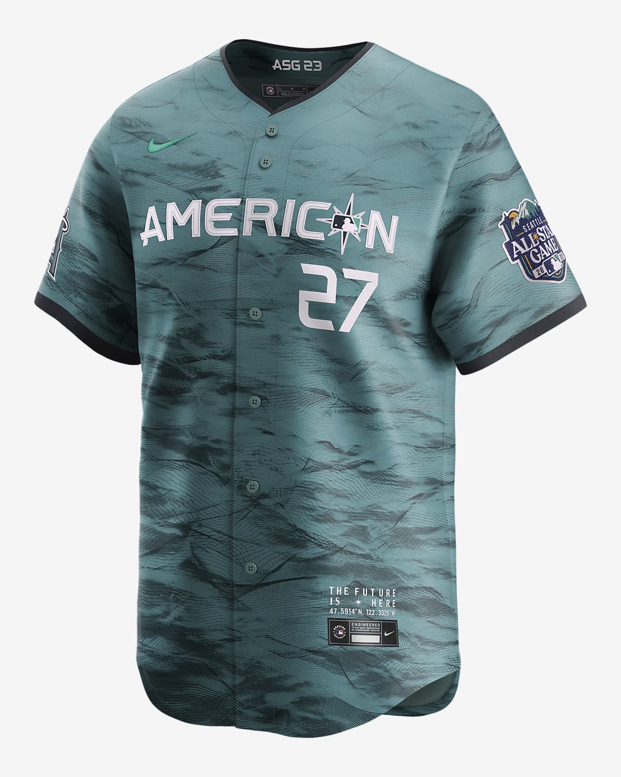 Jersey Nike de la MLB Limited para hombre Mike Trout American League 2023 All-Star Game