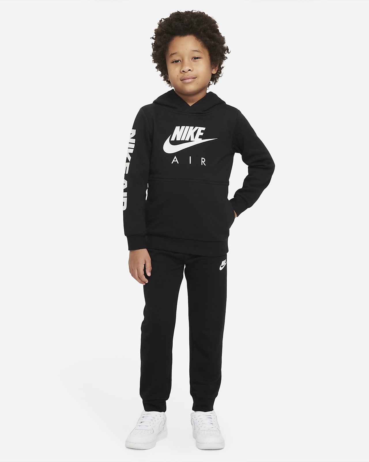 Conjunto de pants y sudadera gorro para niños talla Sportswear. Nike.com