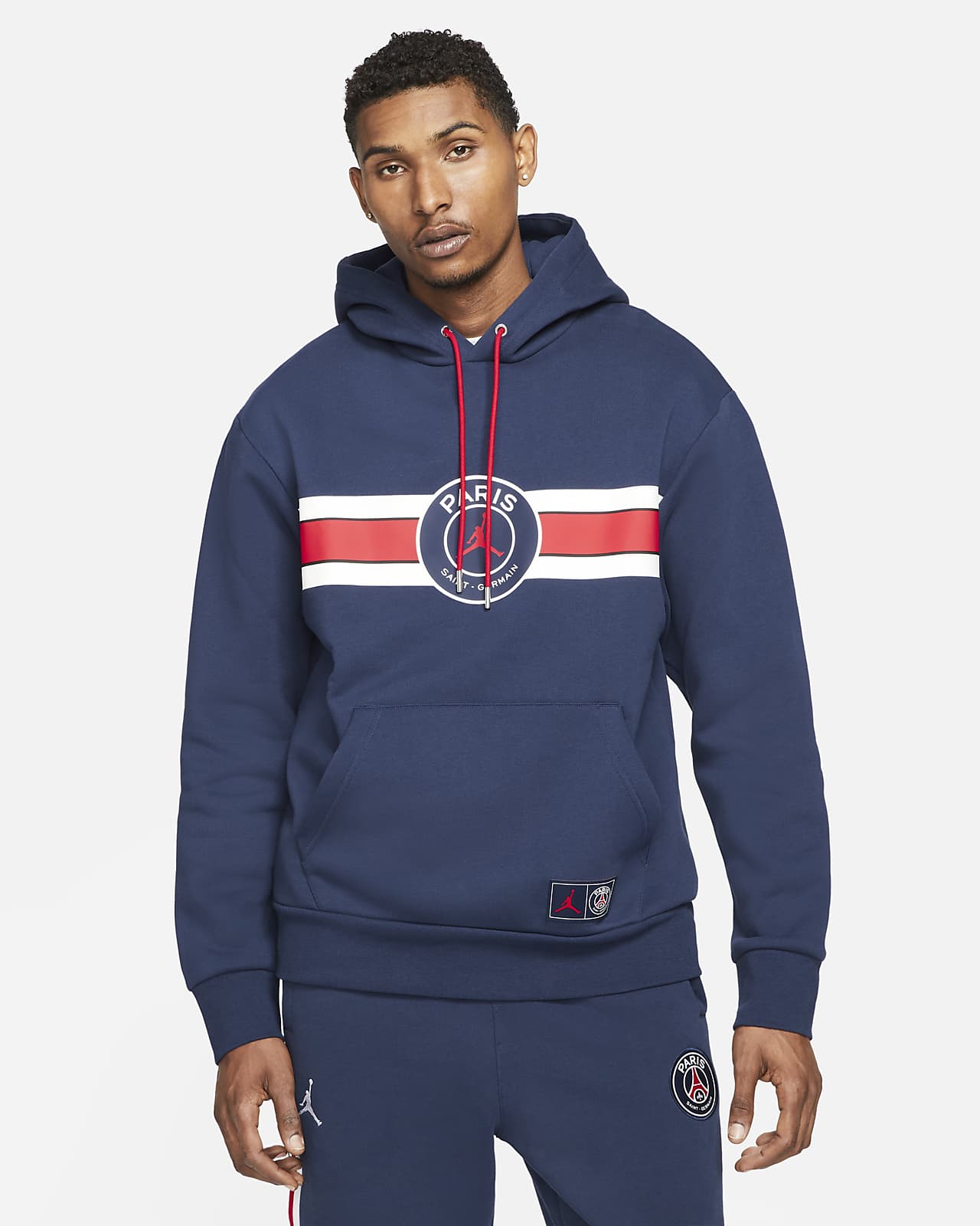 Paris Saint-Germain Men's Fleece Pullover Hoodie. Nike CZ