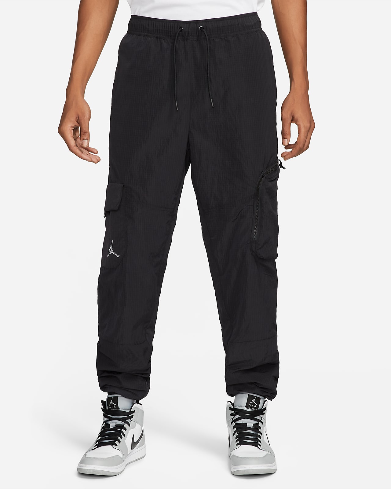 Jordan 23 Engineered Men's Track Pants Black/ Lt Fusion Red