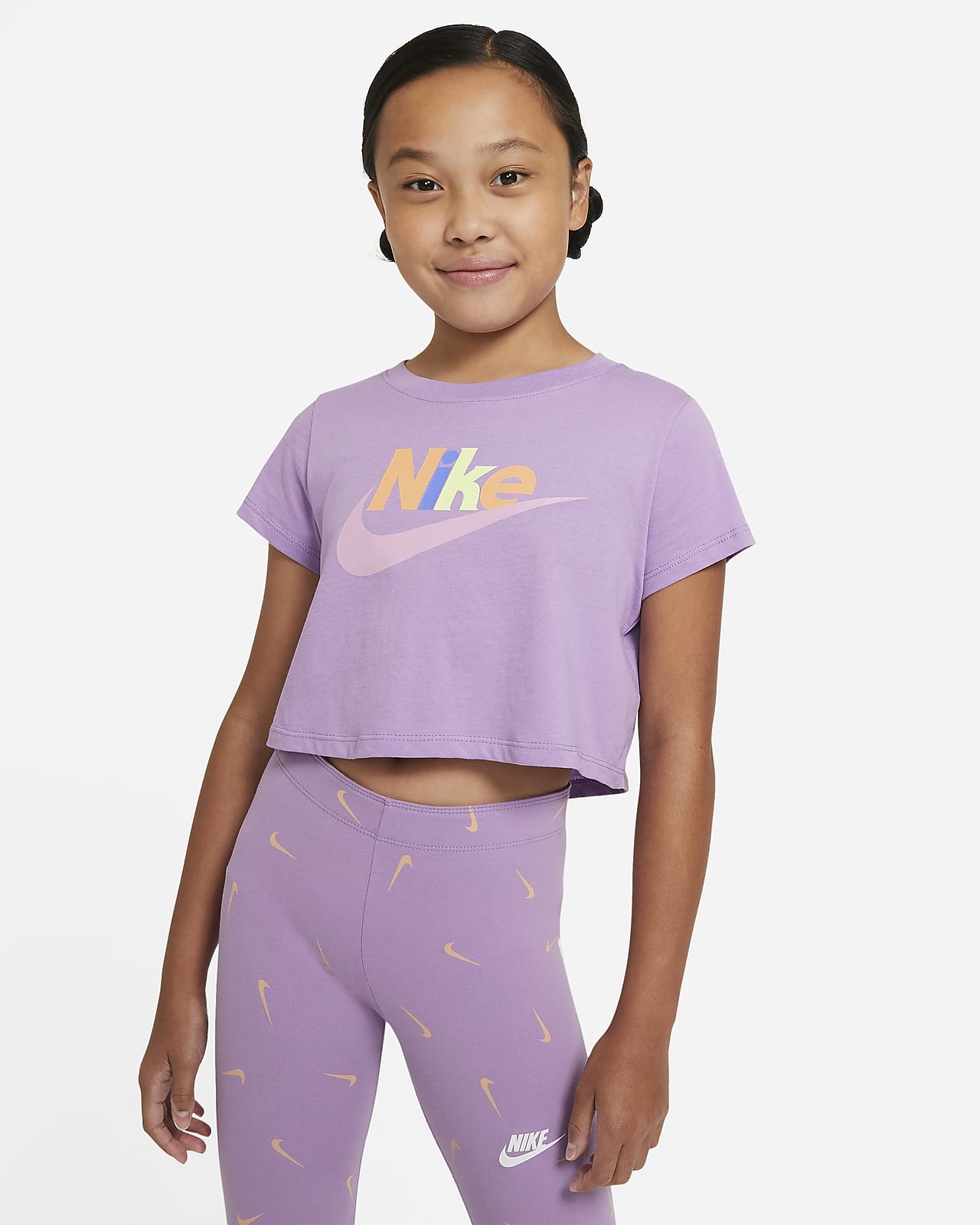 girls nike crop top