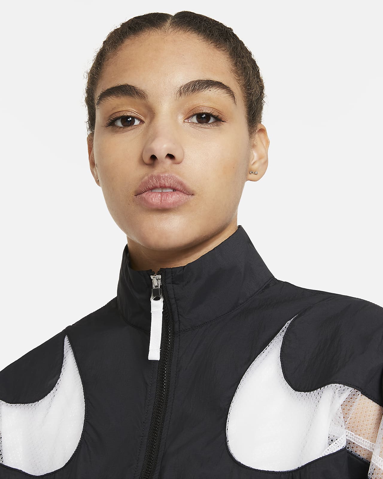 white light aqua nike jacket