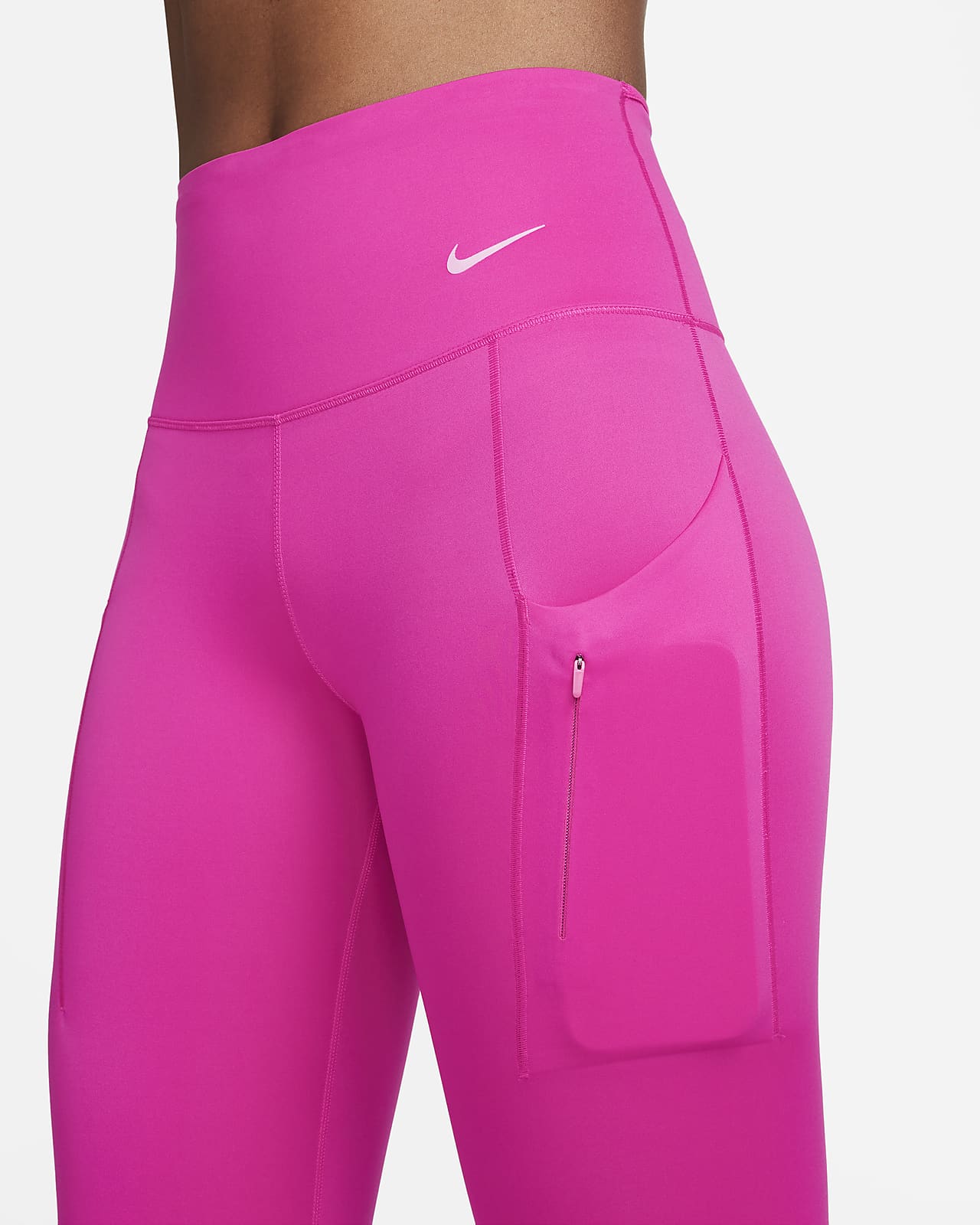 Nike Womens Swoosh Run 7/8 Leggings - Green